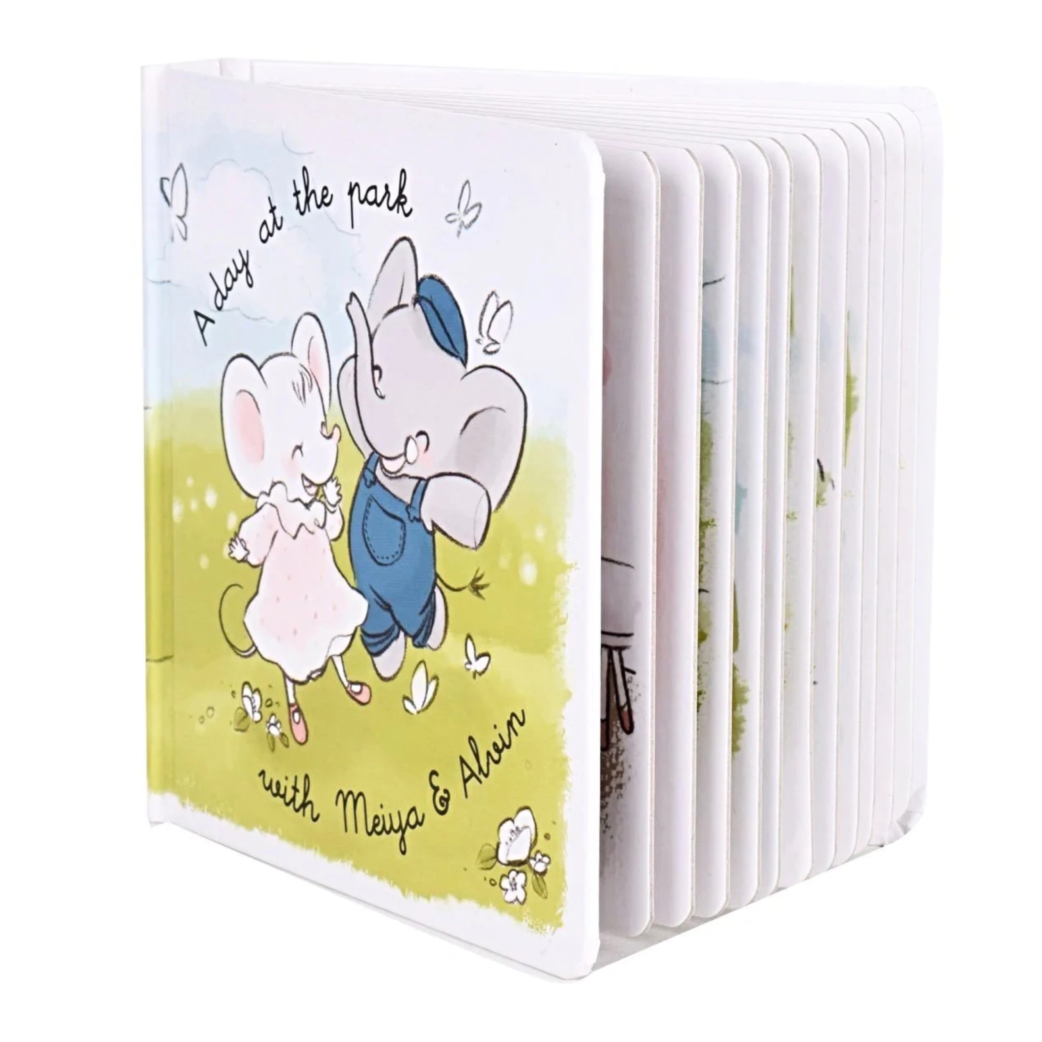 Livre de B&eacute;b&eacute; de Tikiri - Une journ&eacute;e au parc avec Meiya et Alvin