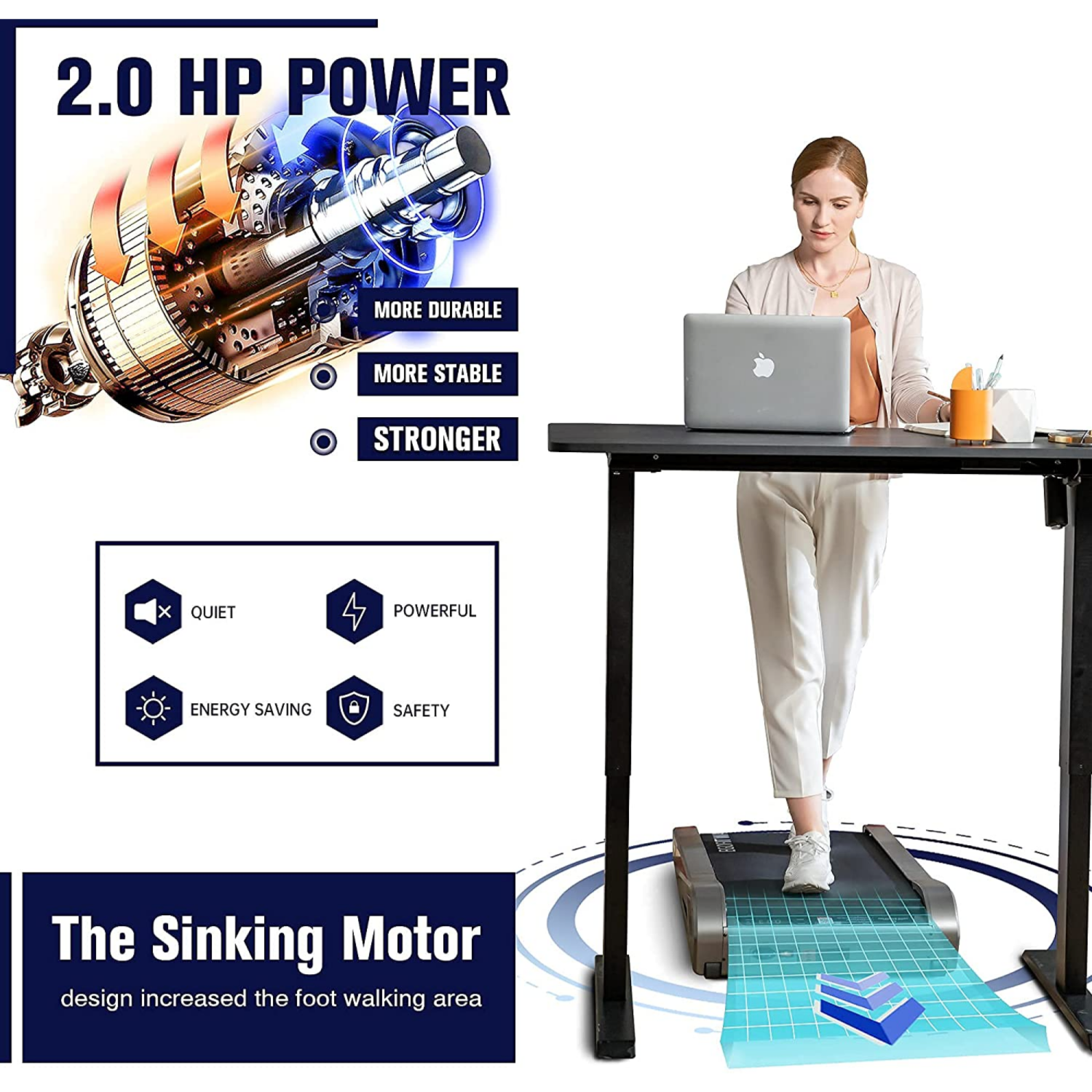 Egofit Walker Pro M1 Motorized Treadmill with APP and Remote Control