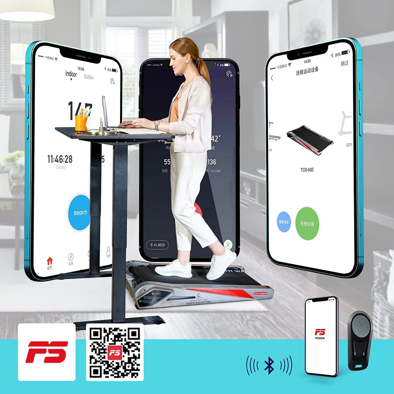 Egofit Walker Pro M1 Motorized Treadmill with APP and Remote Control