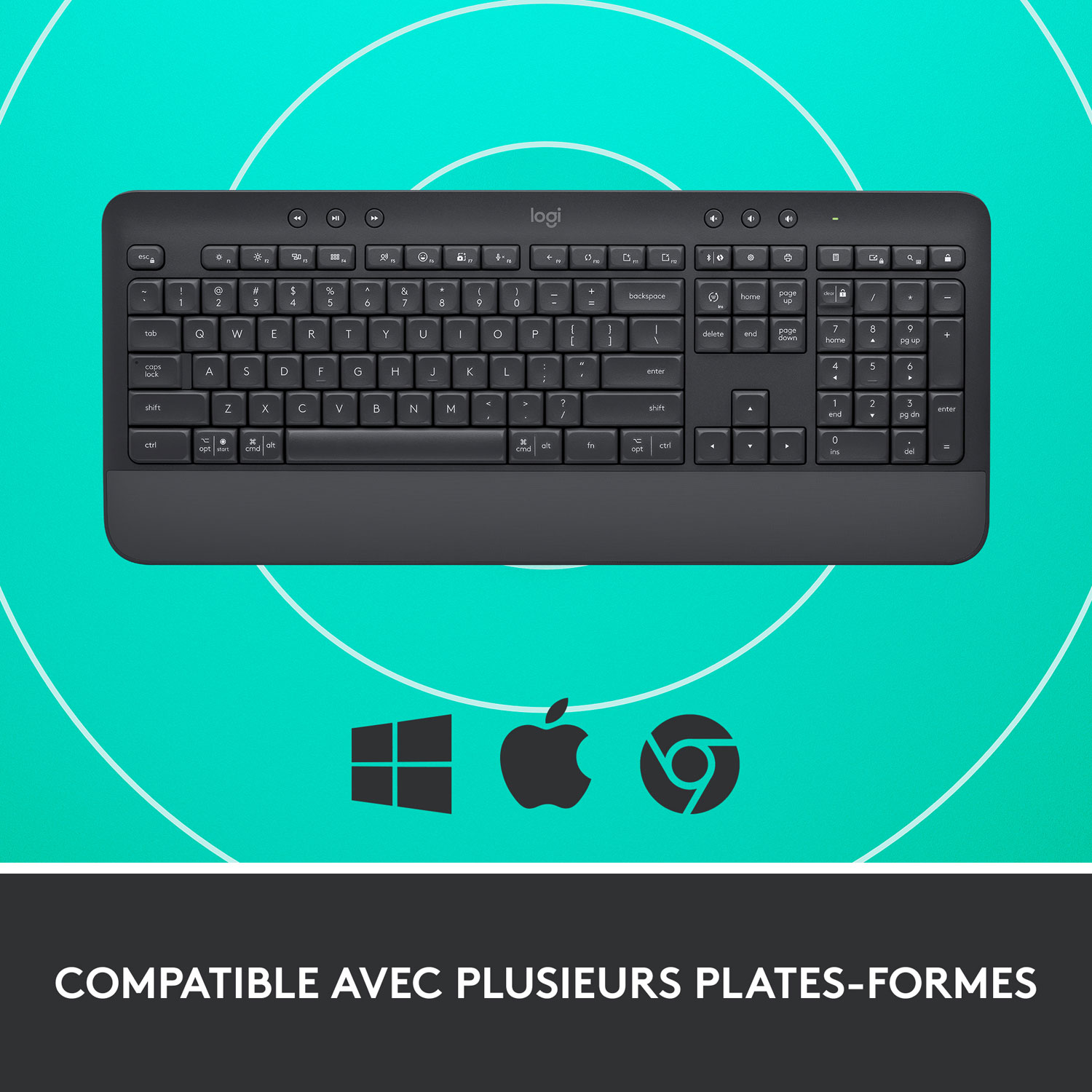 Logitech SIGNATURE K650 Bluetooth Full-Size Keyboard - Graphite