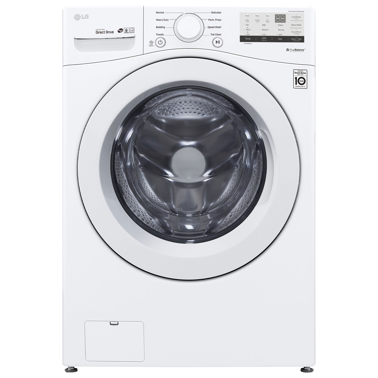 LG 5.2 Cu. Ft. High Efficiency Front Load Washer (WM3400CW) - White
