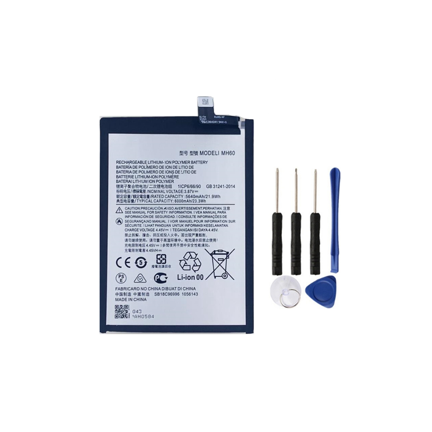 Replacement Battery with Tools for Motorola Moto G10 Power 2021 XT2127, MH60