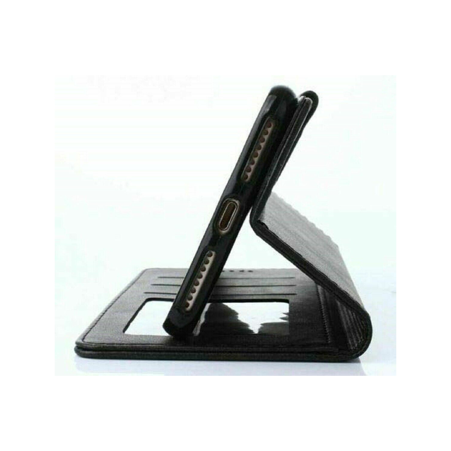 Étui portefeuille SuperShield en cuir véritable à rabat magnétique pour iPhone 12 mini d'Apple