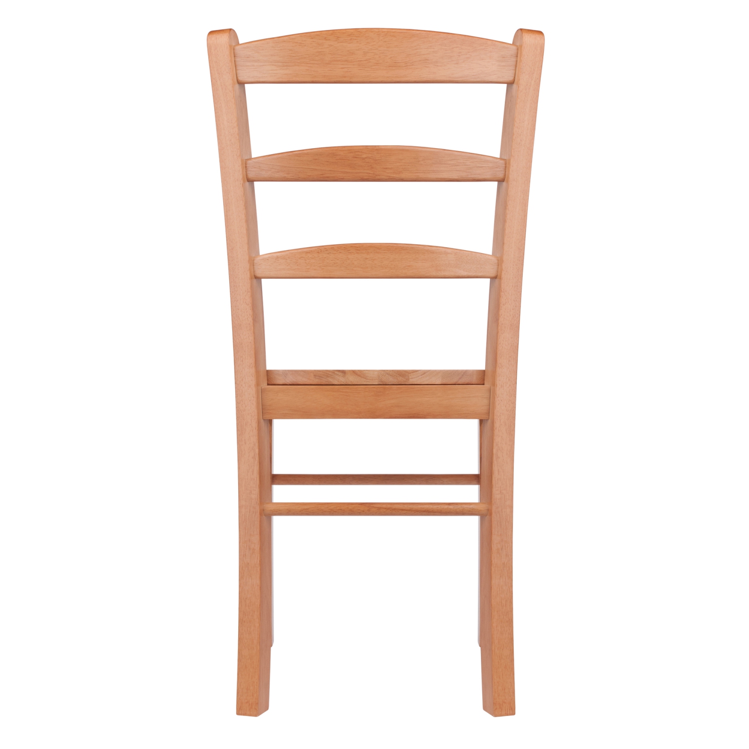 Ensemble de 2 chaises à dossier en échelle Benjamin, chêne clair