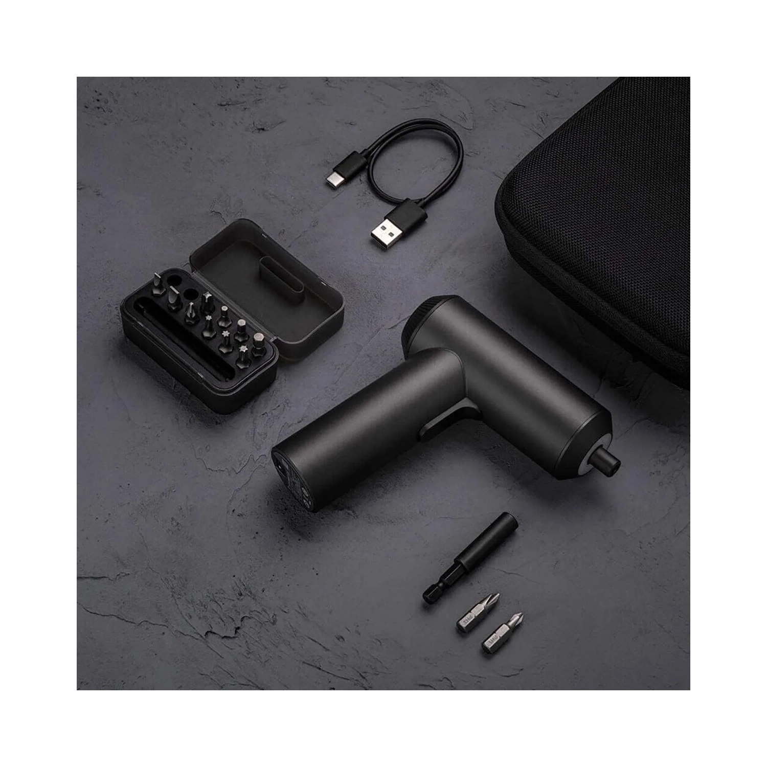 Xiaomi Mi Cordless Screwdriver 3.6V, 2000mAh Rechargable Battery with USB-C charging port. High 5-N.m Torque Cordless Portable Screwdriver with 12