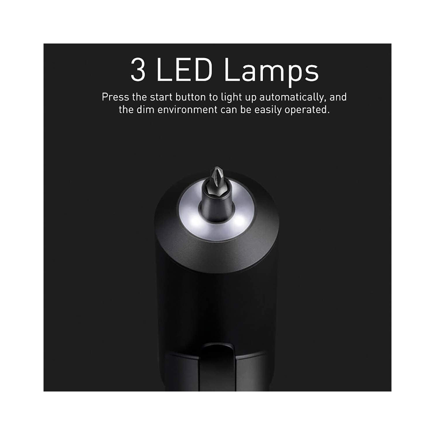 Xiaomi Mi Cordless Screwdriver 3.6V, 2000mAh Rechargable Battery with USB-C charging port. High 5-N.m Torque Cordless Portable Screwdriver with 12