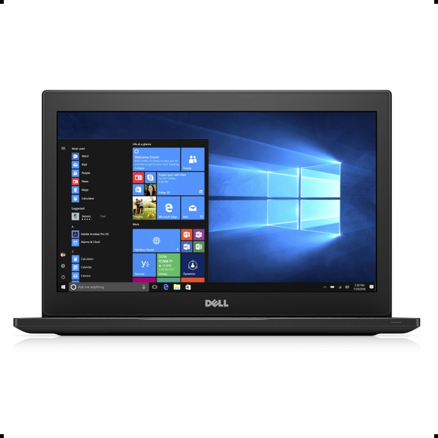 Dell Latitude 7280 12.5" Business Laptop, Intel Core i7-6600U 2.6GHZ, 16G DDR4, M.2 256G SSD, HDMI, USB 3.0, Windows 10 Pro 64 Bit-Multi-Language(EN/ES/FR)-Refurbished