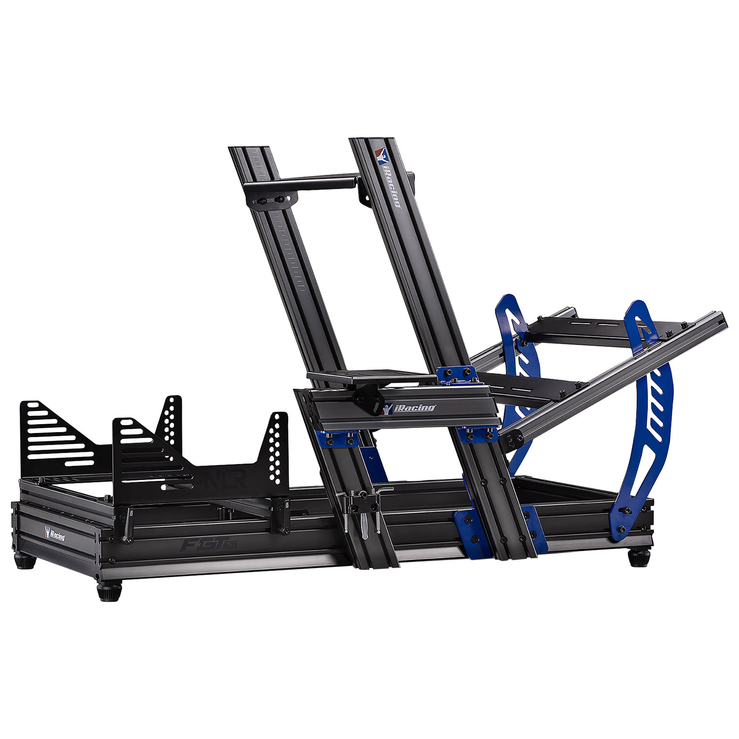 Cockpit de simulateur de course de F-GT Elite Formula et GT en profilé d'aluminium de Next Level Racing, édition iRacing