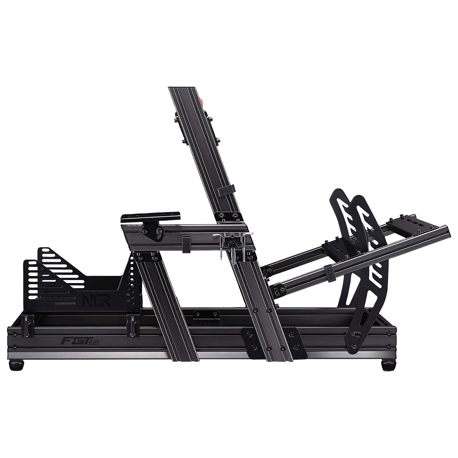 Next Level Racing F-GT Elite Formula & GT Aluminum Profile Simulator Cockpit - Front & Side Mount