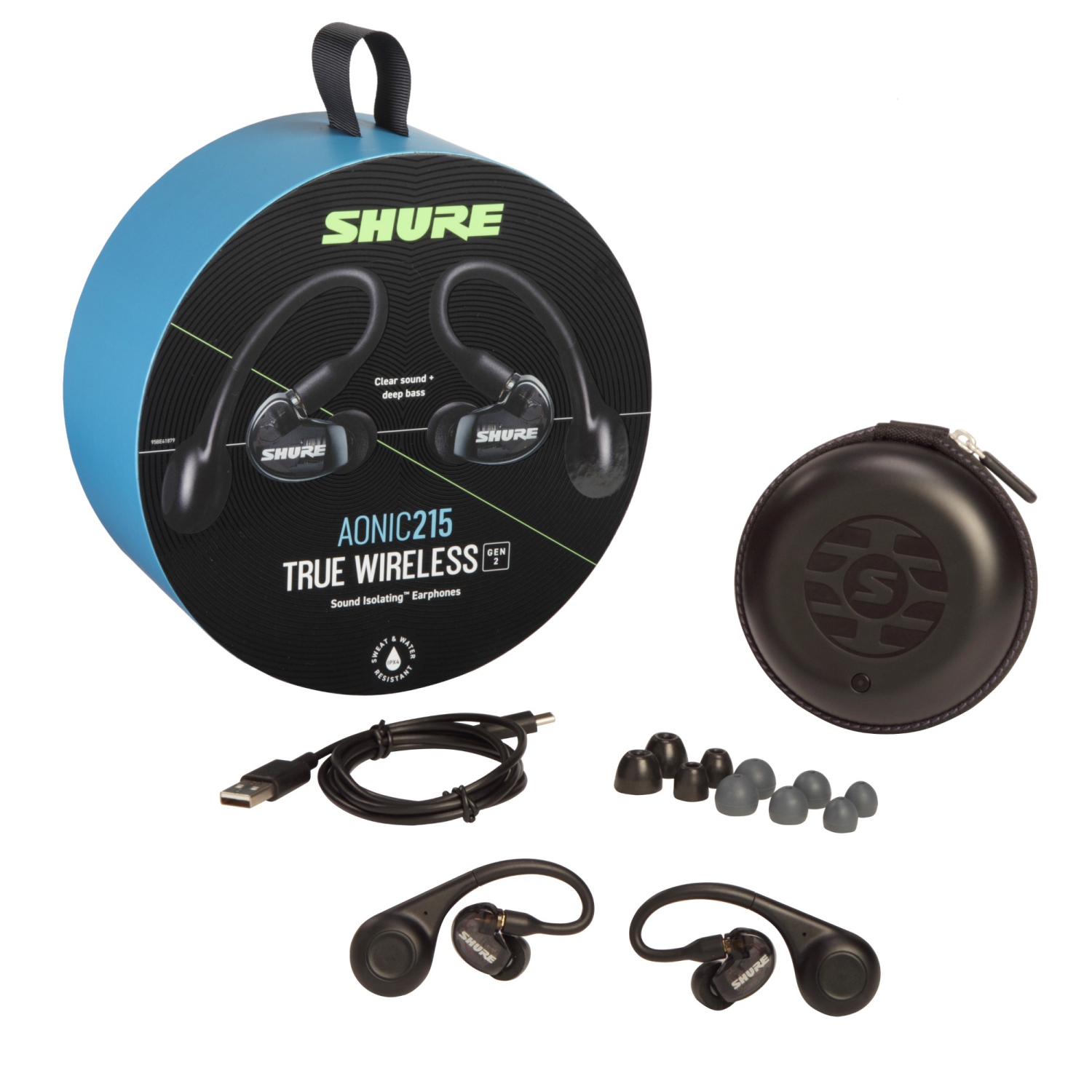 Shure AONIC 215 True Wireless Sound Isolating Earphones, Gen 2