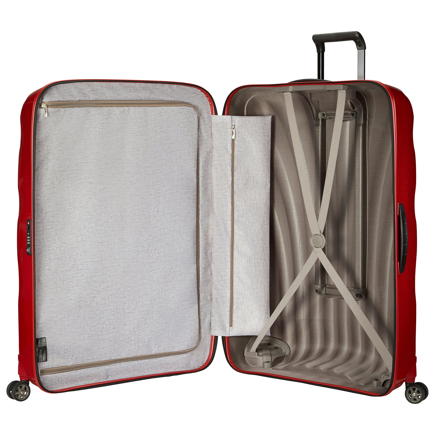 Valise rigide de 29 po C-Lite de Samsonite - Rouge chili