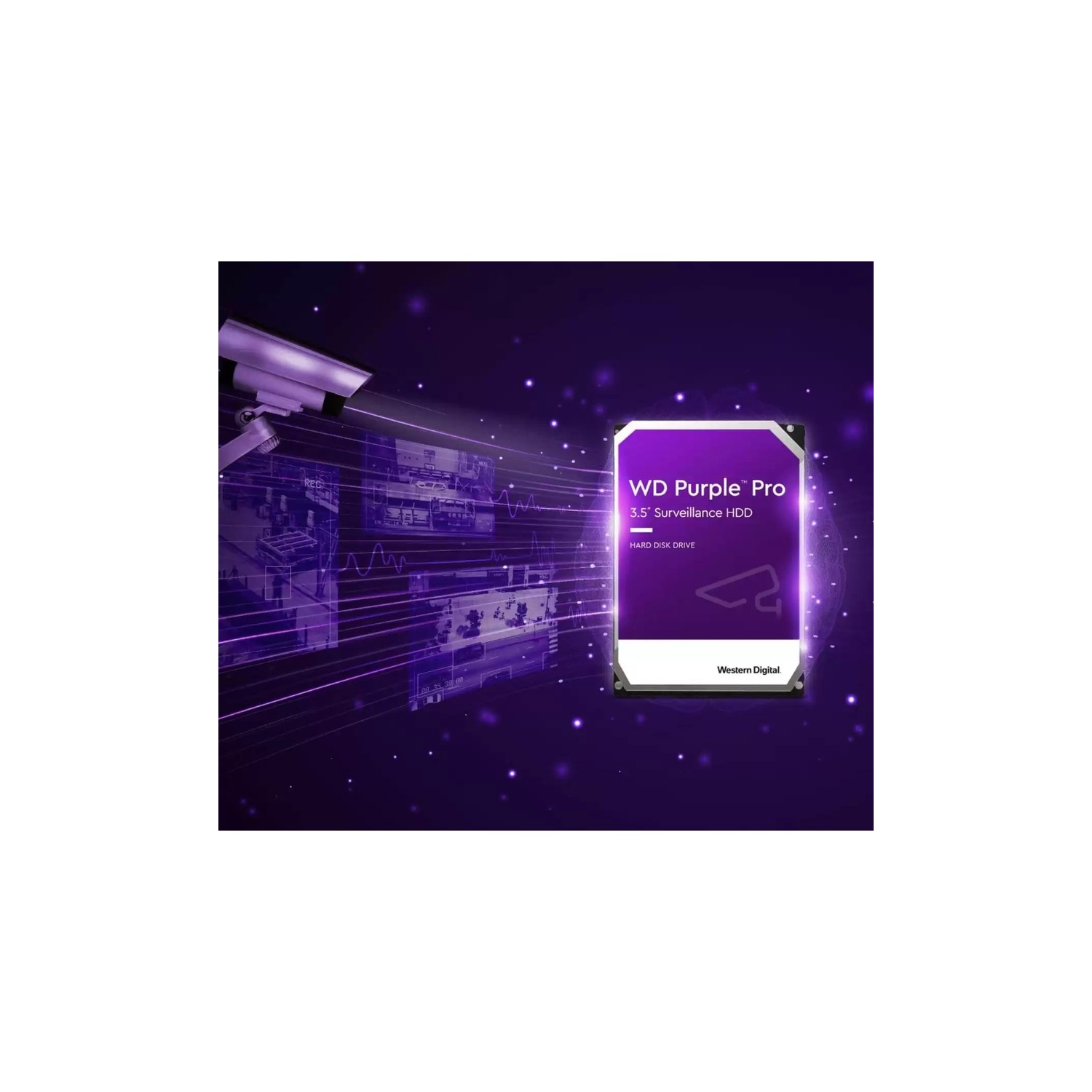 Disque dur interne de bureau 7200&nbsp;tr/min SATA 3,5 po Pro 18&nbsp;To de WD Purple