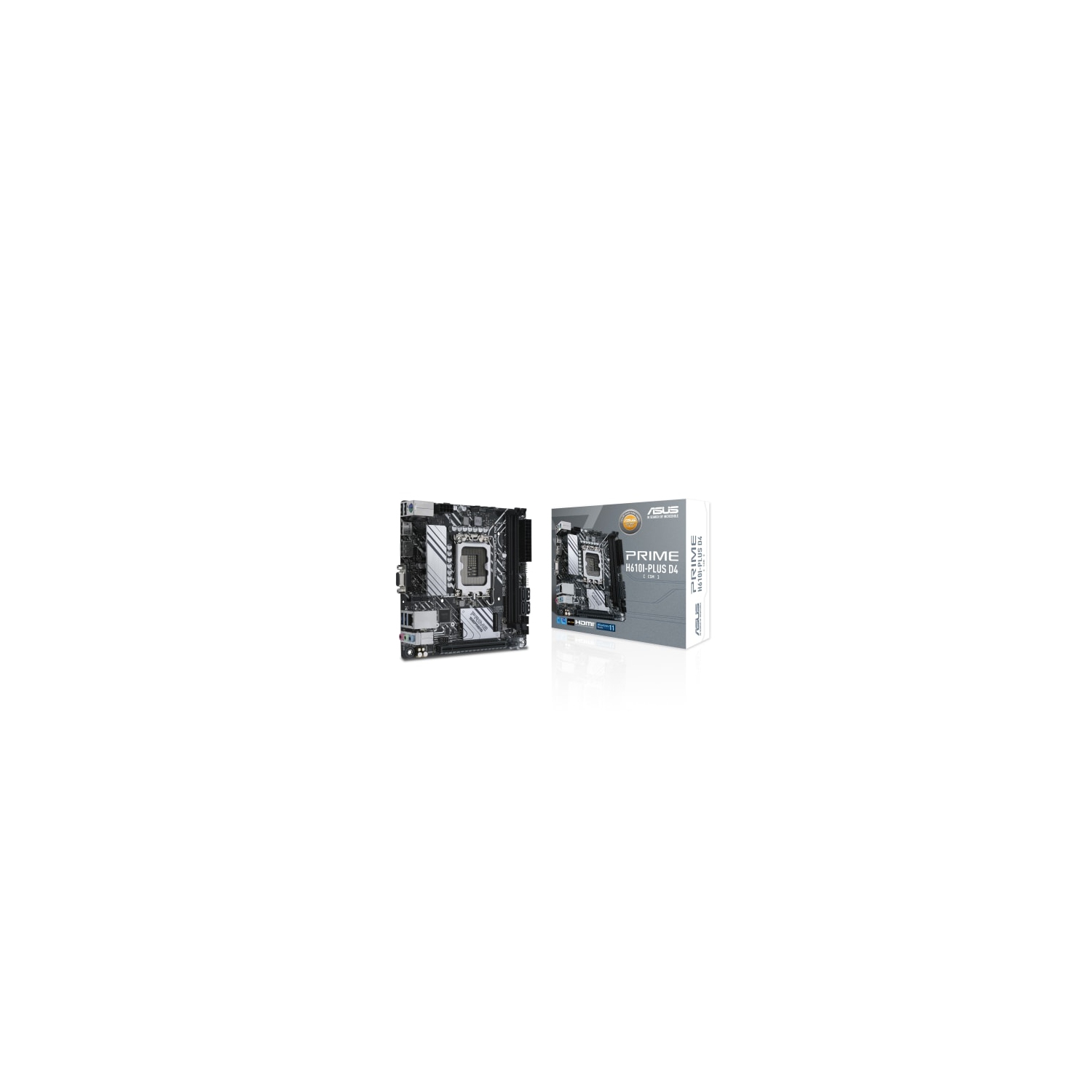 ASUS Motherboard PRIME H610I-PLUS D4-CSM H610 LGA1700 Max.64GB DDR4 Mini ITX Retail