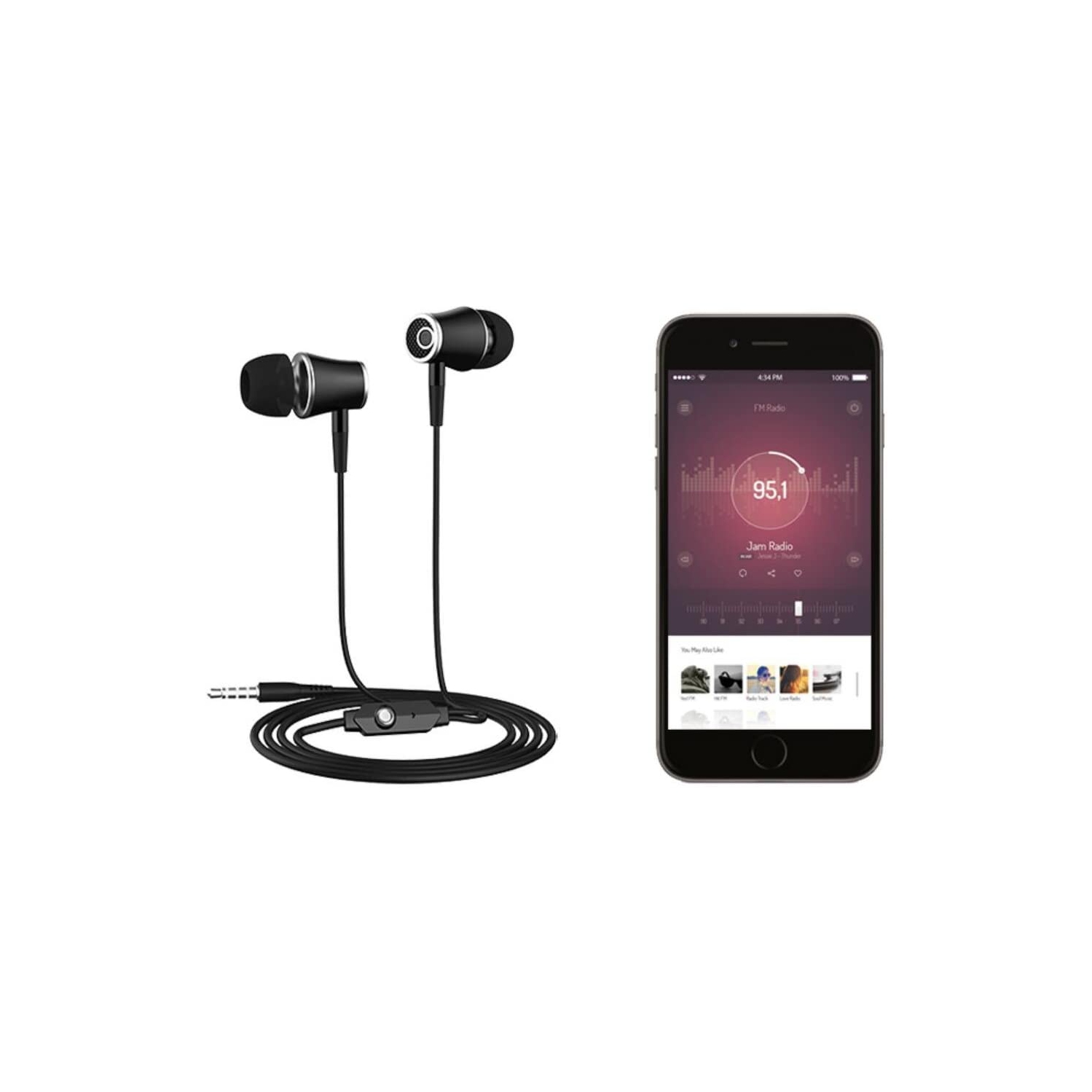 Dolaer Earphone Compatible with Sony Xperia XA1 Ultra, Compatible with Amazon Fire HD 10, HD 8 Earbuds Mic in-Ear Stereo Headset