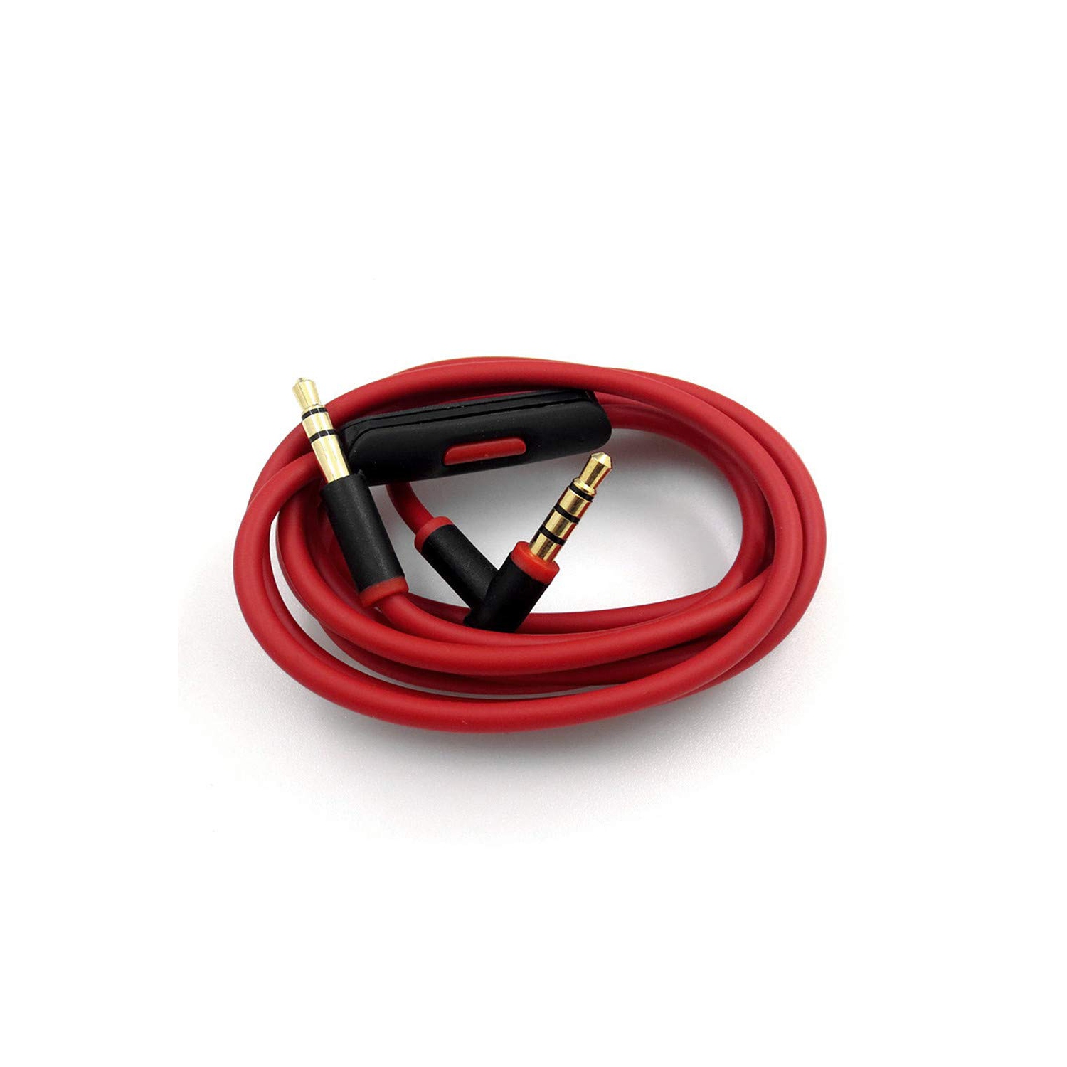 Câble audio de remplacement Dolaer, compatible avec les écouteurs Beats by Dr.Dre Studio/Solo/Pro/Detox/Wireless/Mixr/Executive/Pill avec microphone