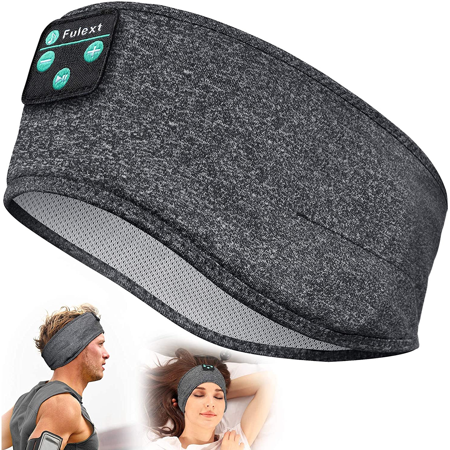 Dolaer Sleep Headphones, Bluetooth Sports Headband Headphones with Ultra-Thin HD Stereo Speakers Perfect for Sleeping,Workout,Jogging,Yoga,Insomnia, Air Travel, Meditation