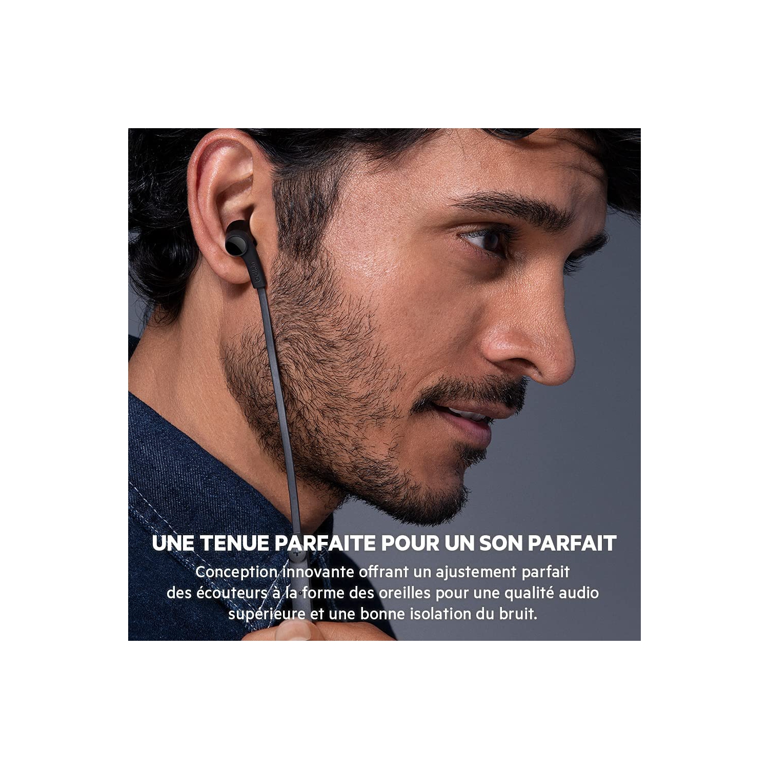 Dolaer in-Ear USB-C Headphones w/Mic Control - S, M, and L, Black
