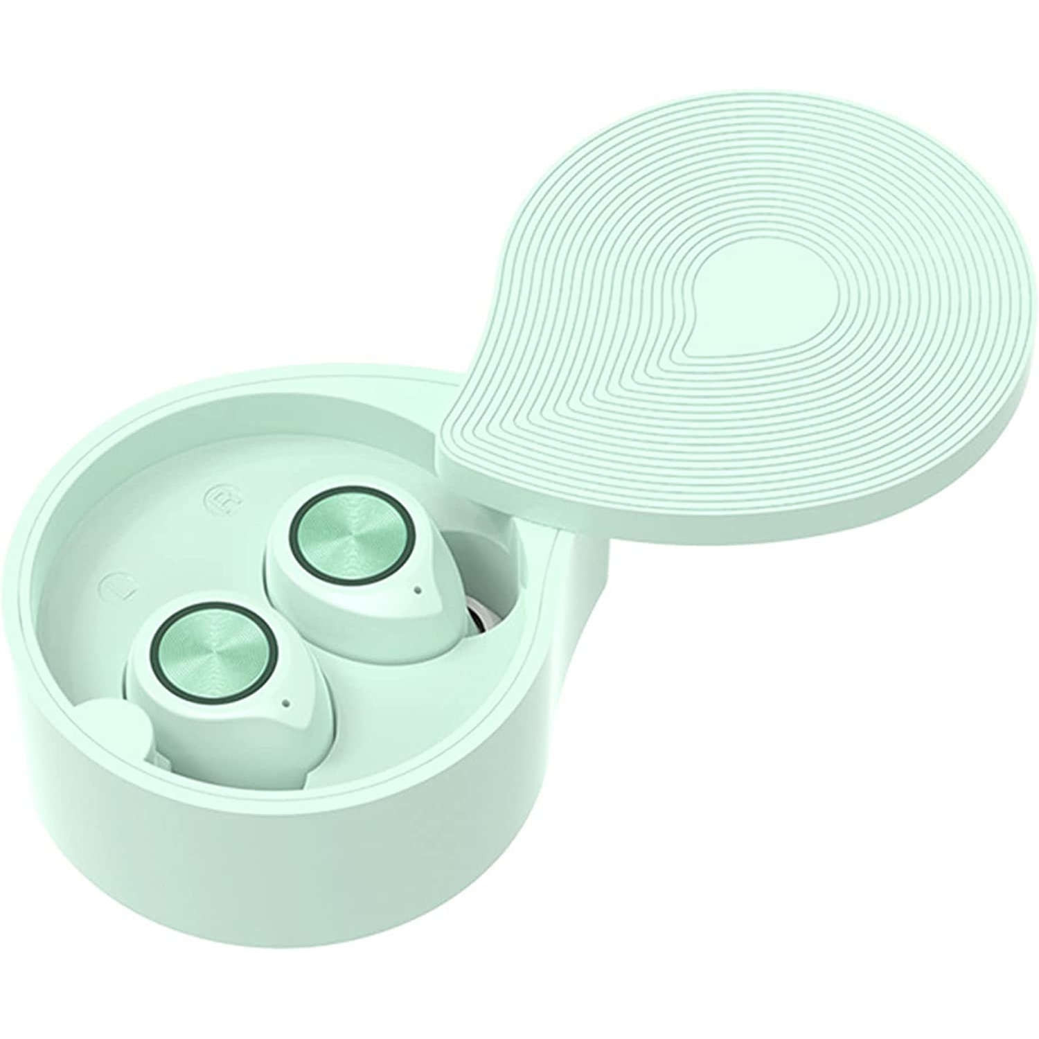 Dolaer TWS Mini Earbuds for Kids, BT 5.0 in Ear Earphone with Cute Water Drop Design Charging Case and Noise Reduction Mic, HiFi Stereo Sounds, Touch Control, Waterproof headphones