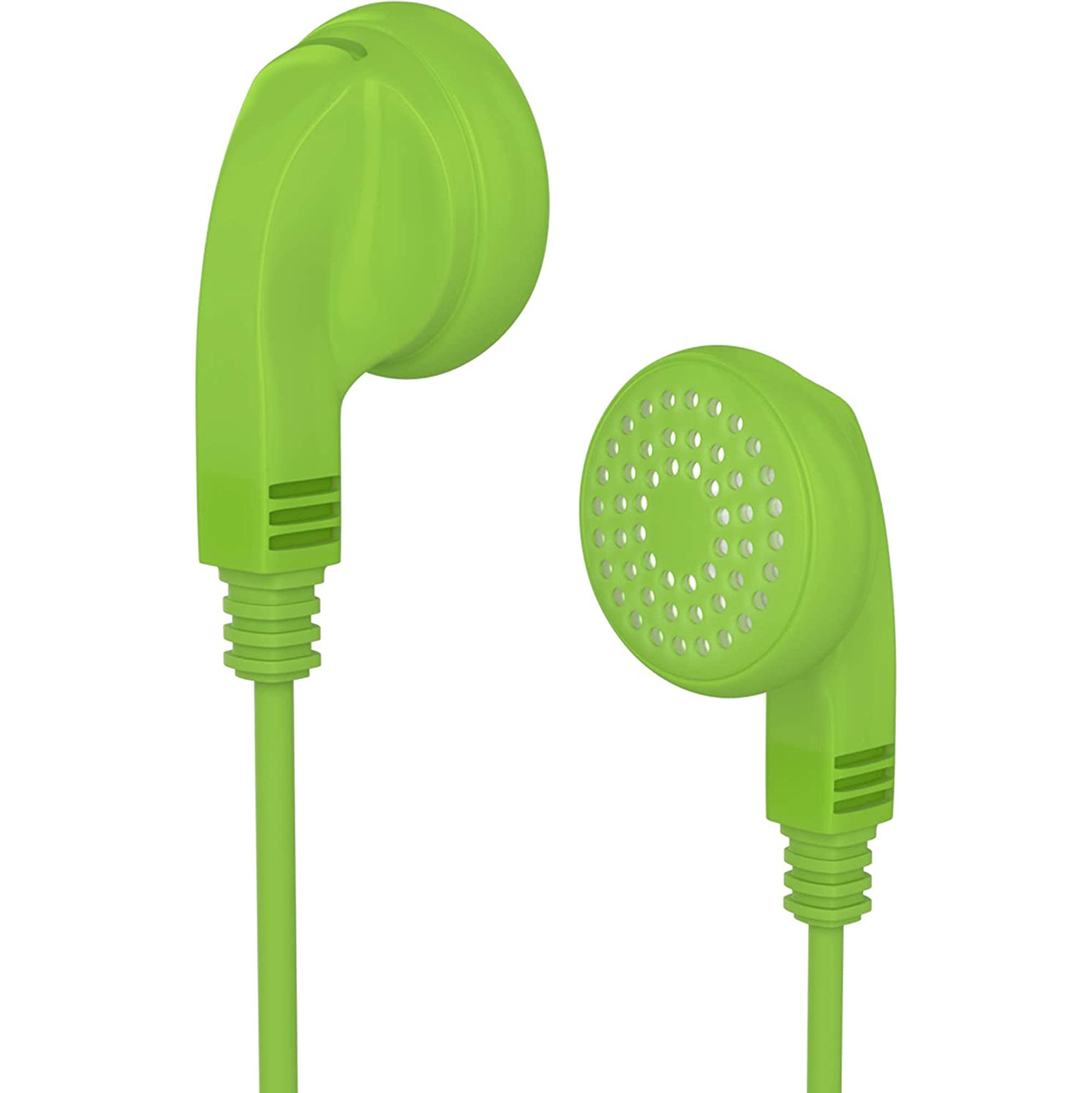 Dolaer Bulk Earphones with 3.5 mm Headphone Plug - 10 Pack - Green