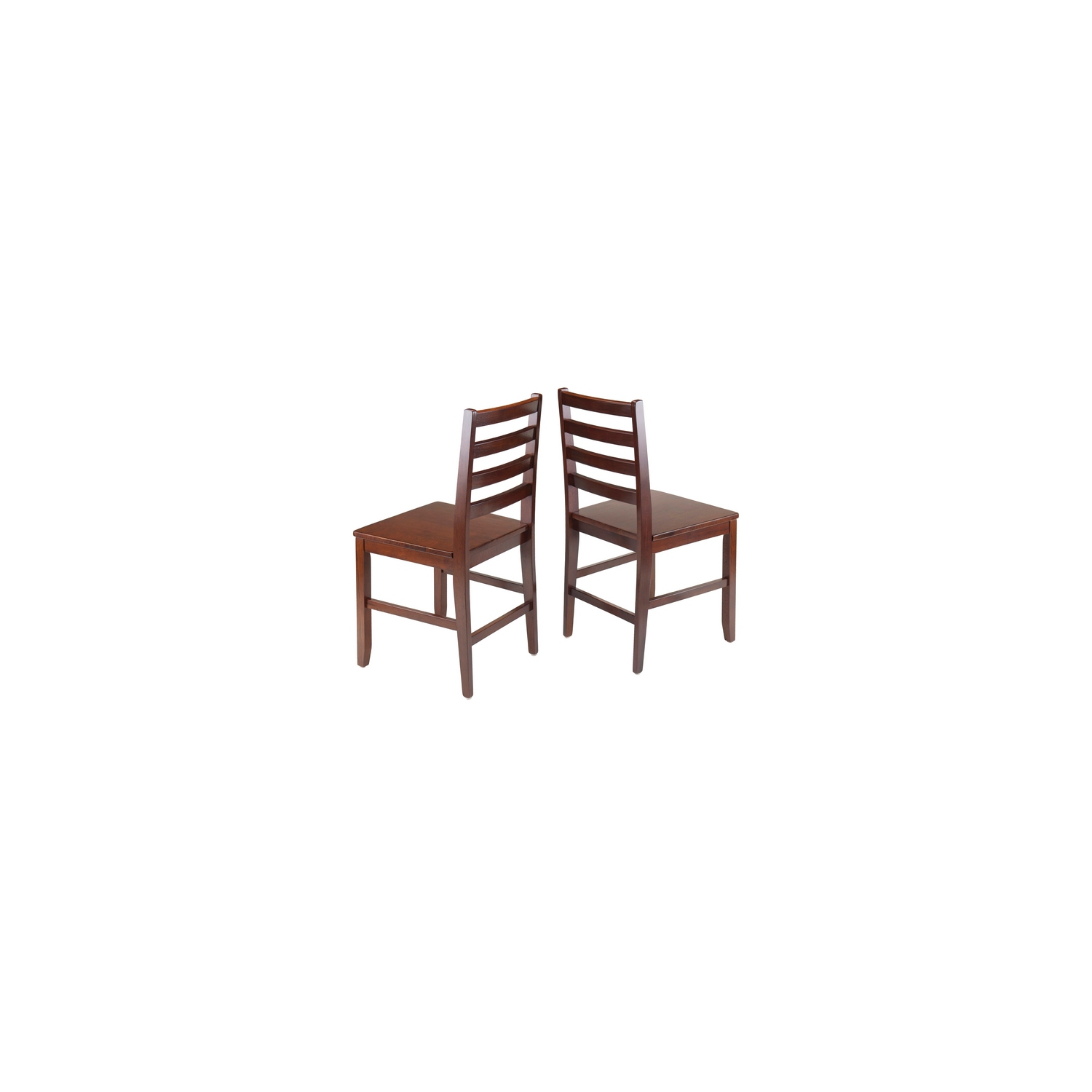 Hamilton 2-Pc Ladder-back Chair Set, Walnut