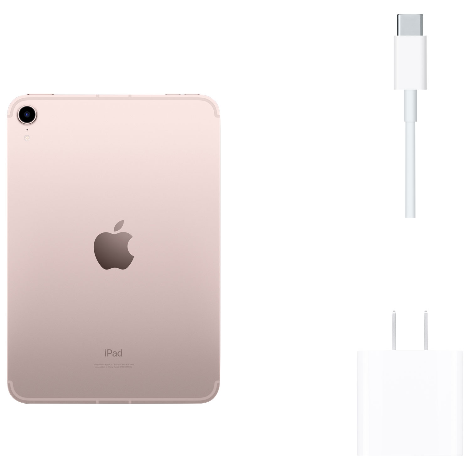 Refurbished - Apple iPad Mini 8.3" 64GB with Wi-Fi & Cellular (6th Generation) - Pink