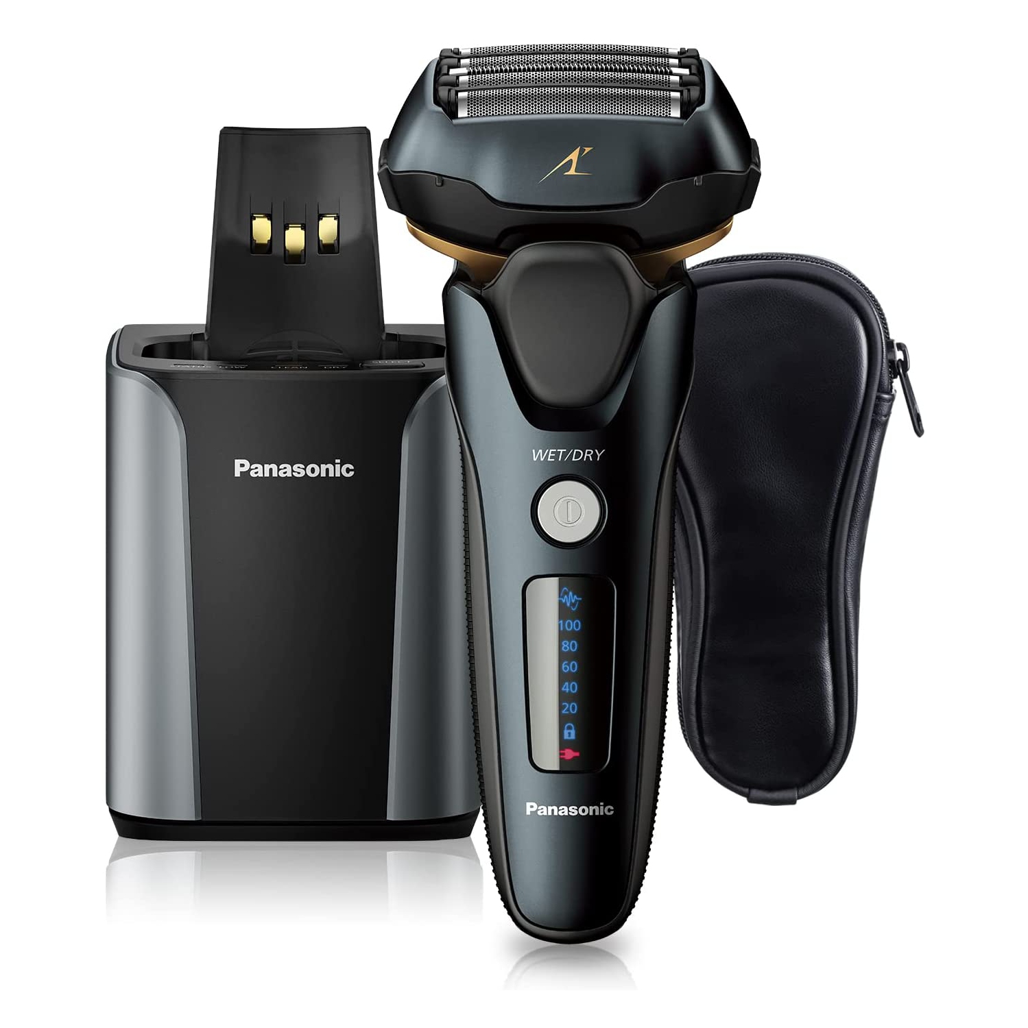 Panasonic 5-Blade Wet/Dry Shaver with Cleaning/Charging Station-Open Box