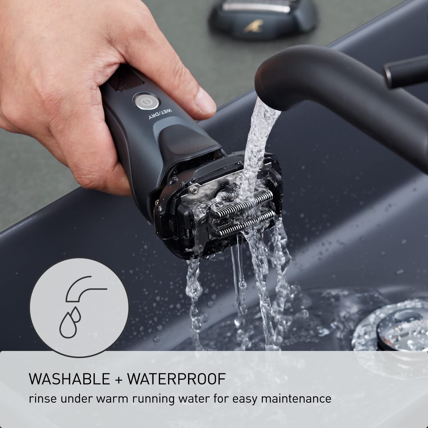 Panasonic 5-Blade Wet/Dry Shaver with Cleaning/Charging Station-Open Box