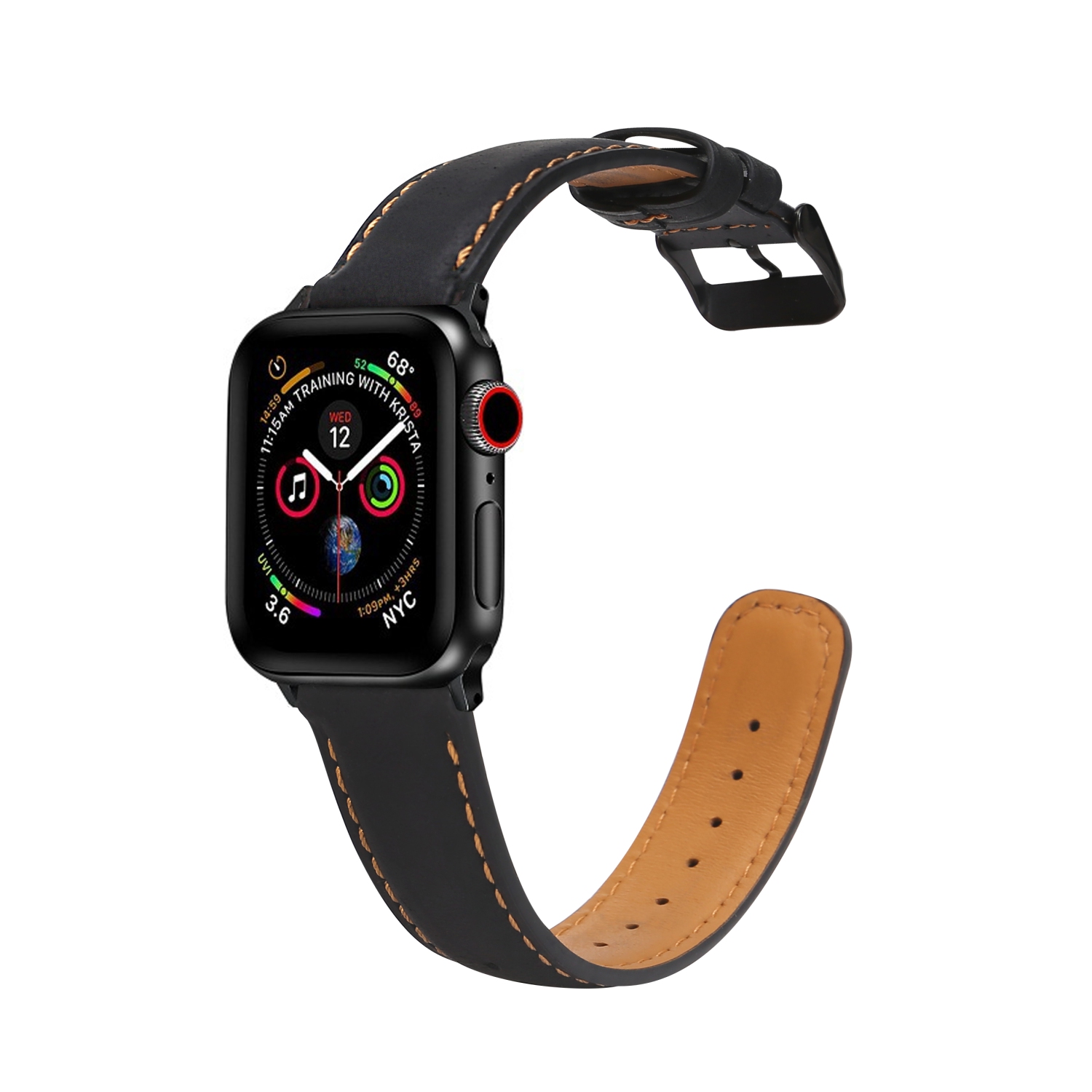 Pour Apple Watch Band 38&nbsp;mm 40&nbsp;mm 41&nbsp;mm 42&nbsp;mm Series 11 10 9 8 7 6 5 4 3 2 1 SE Femmes hommes, bracelet en cuir véritable