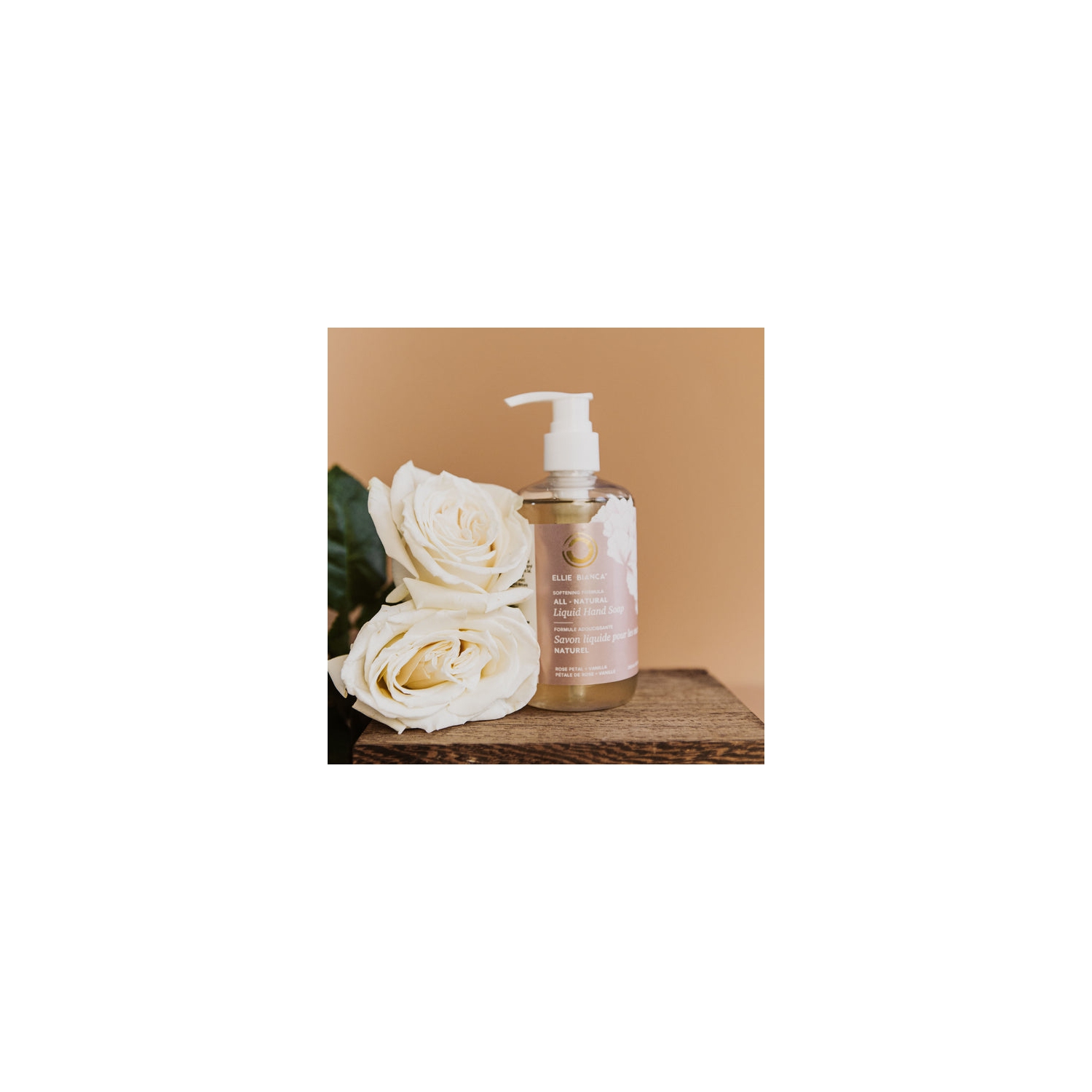 Ellie Bianca - savon liquide pour les mains - Rose Petal Vanilla savon liquide pour les mains