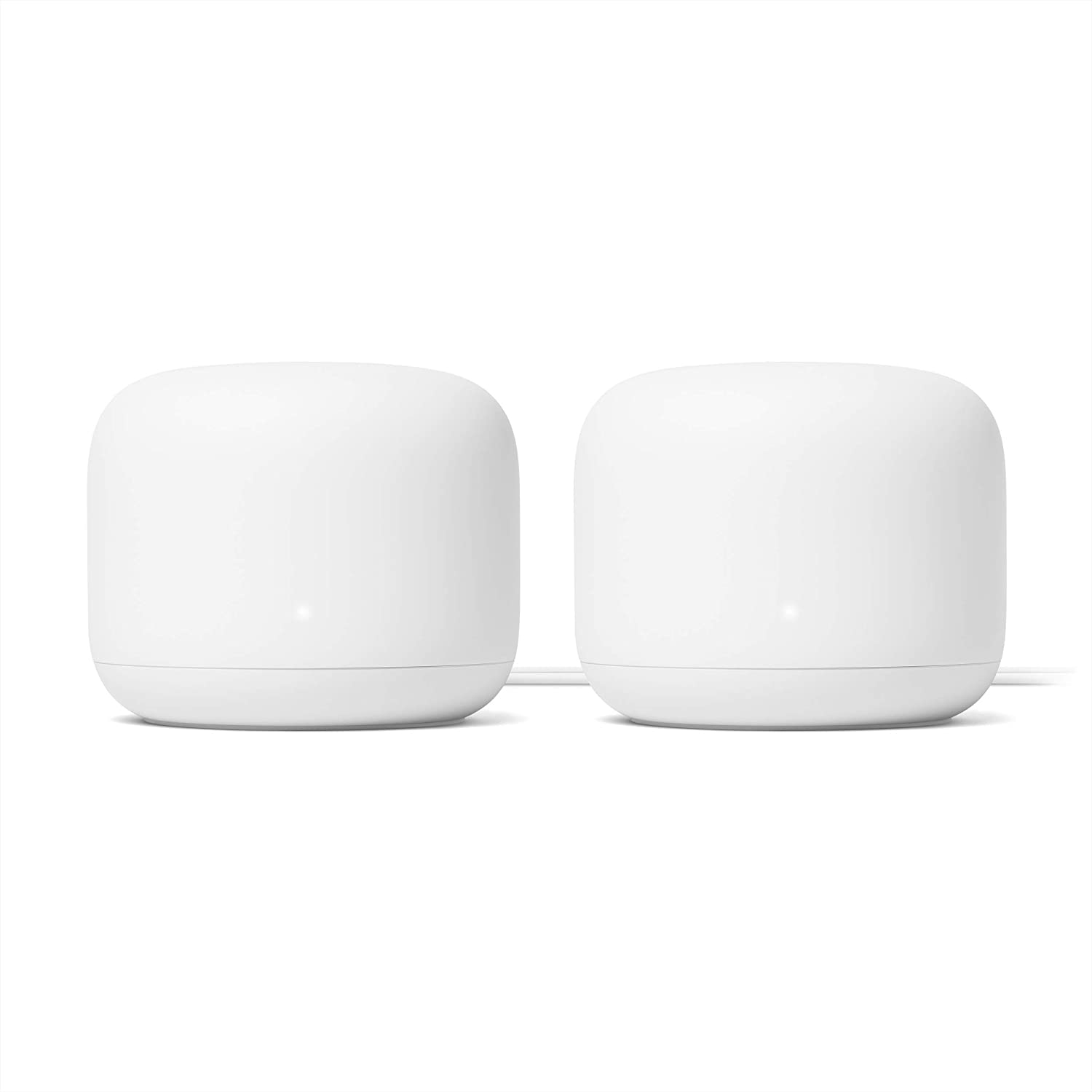 Google Nest WiFi - Home Wi-Fi System - Wi-Fi Extender - Mesh Router for Wireless Internet AC2200 GA00595-US- 2 Pack