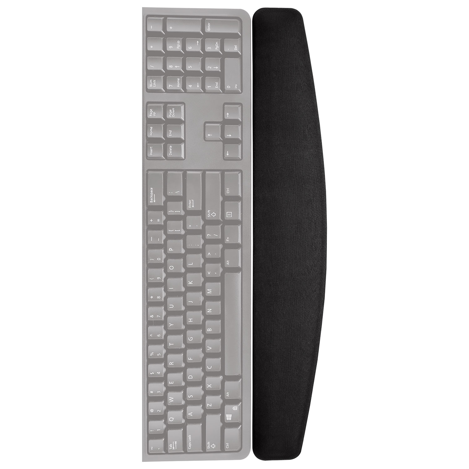 Insignia Silicone Foam Wrist Rest - 46.5cm (18.3in) - Black