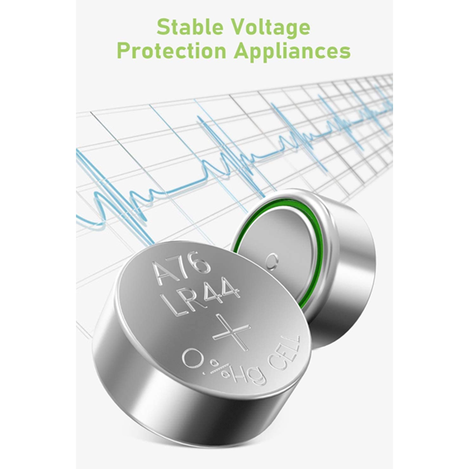 ISTAR Long-Lasting & Leak-Proof, High Capacity 1.5 Volt alkaline button cell battery LR44 lr44 for Digital Thermometer Ornament Hearing Aid Led Watch