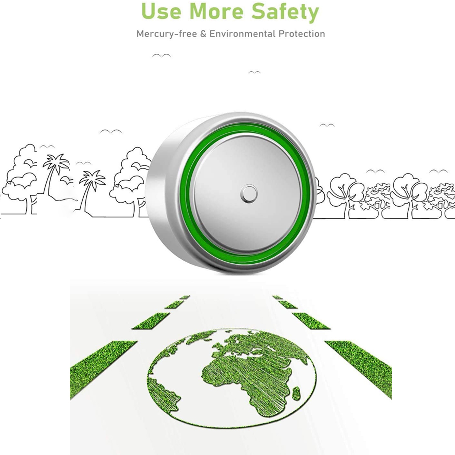 ISTAR Long-Lasting & Leak-Proof, High Capacity 1.5 Volt alkaline button cell battery LR44 lr44 for Digital Thermometer Ornament Hearing Aid Led Watch