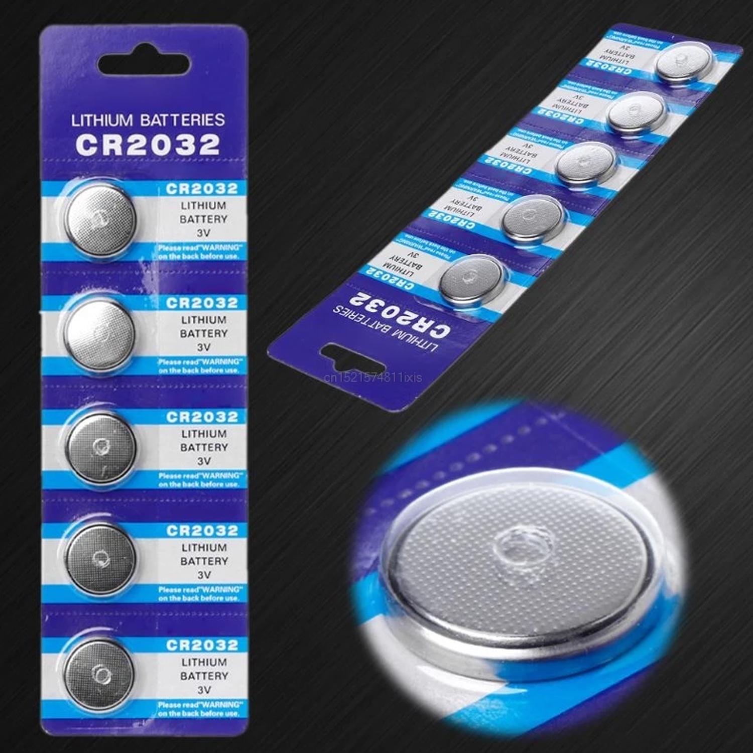 ISTAR 5PCS Button Battery 3V CR2032 BR2032 DL2032 ECR2032 Cell Coin Lithium Li-ion Batteries Promotion Clock Computer LED Electronic