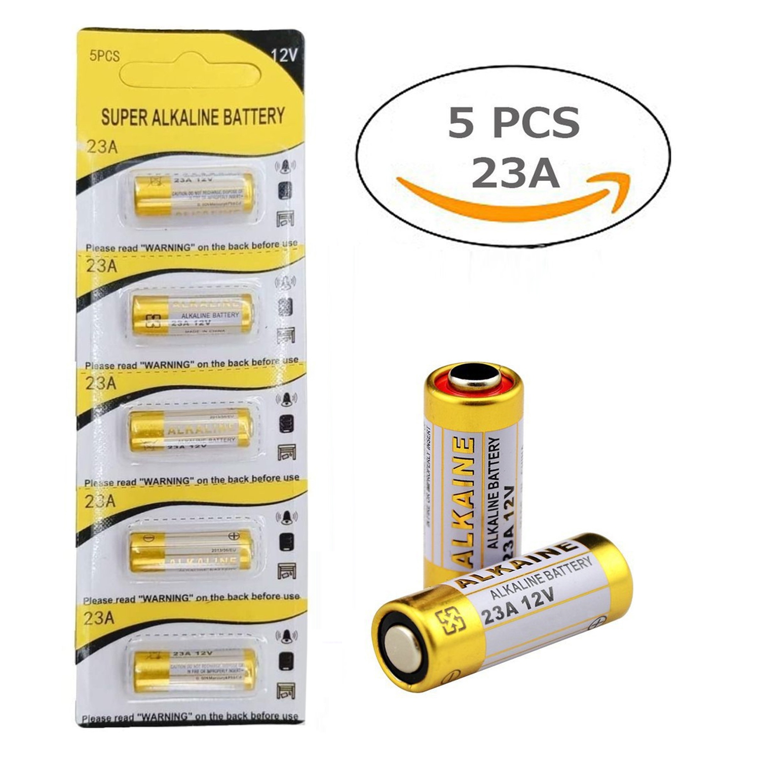 ISTAR 5Pcs Super Alkaline Battery 23A 12v Ultra Long-Lasting, Leak-Proof Maximum Power