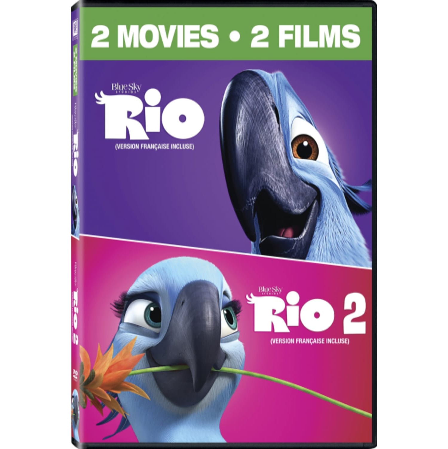 Collection de films Rio 1 & 2 (DVD)