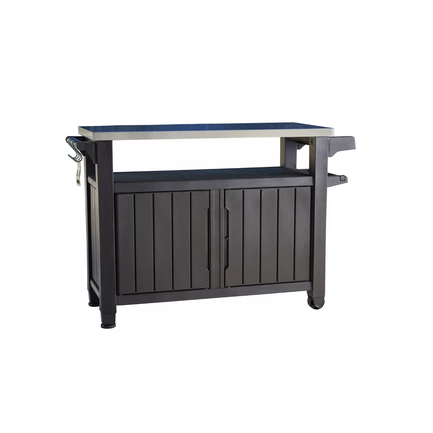 Keter Unity XL Indoor Outdoor Entertainment Storage Station Grilling Table