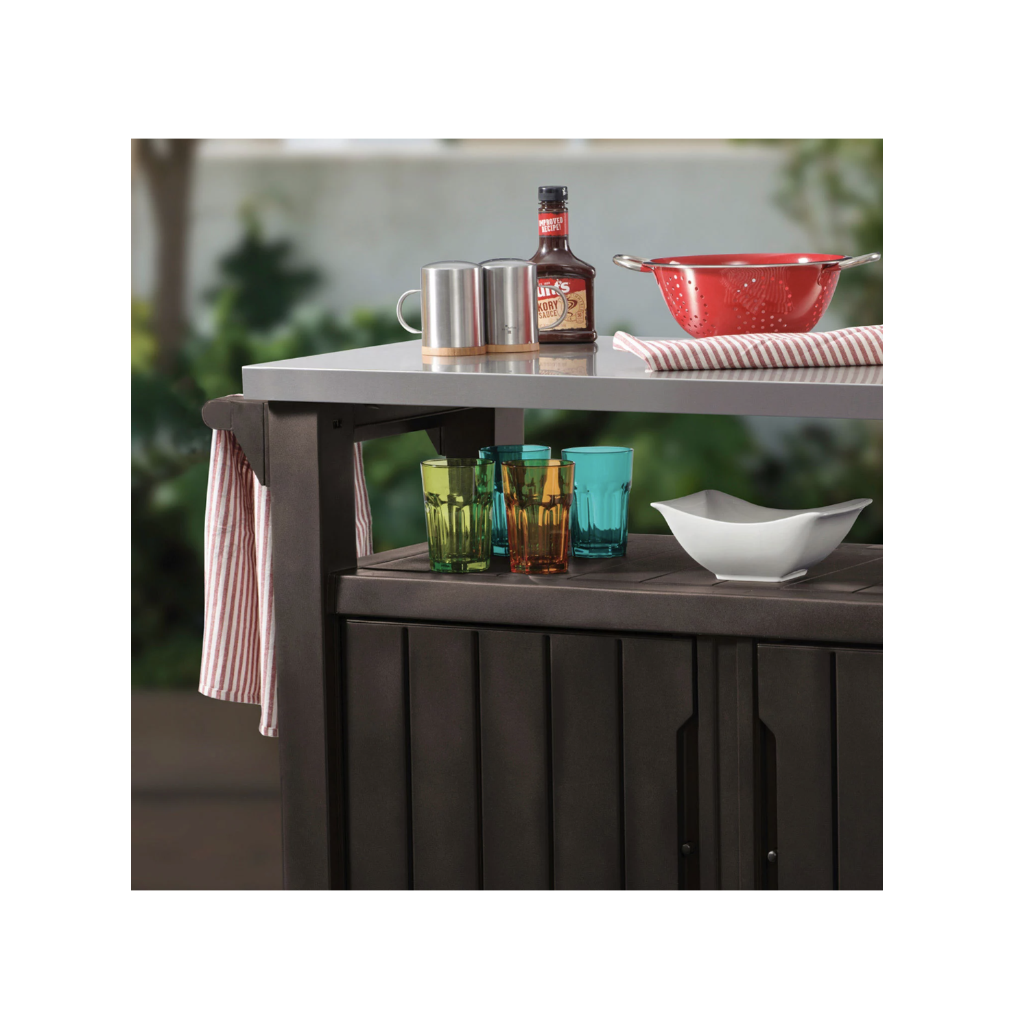 Keter unity xl indoor outdoor entertainment bbq storage table sale