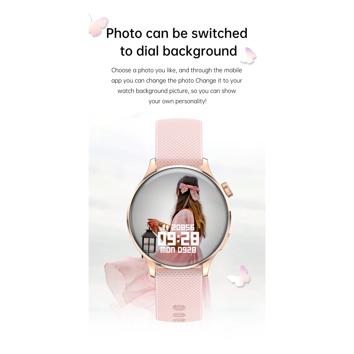 ISPEKTRUM iS-GT3 Montre intelligente Écran HD 1,32" Appels et SMS Bluetooth Mode sport multiple Tracker de fréquence cardiaque et moniteur BP