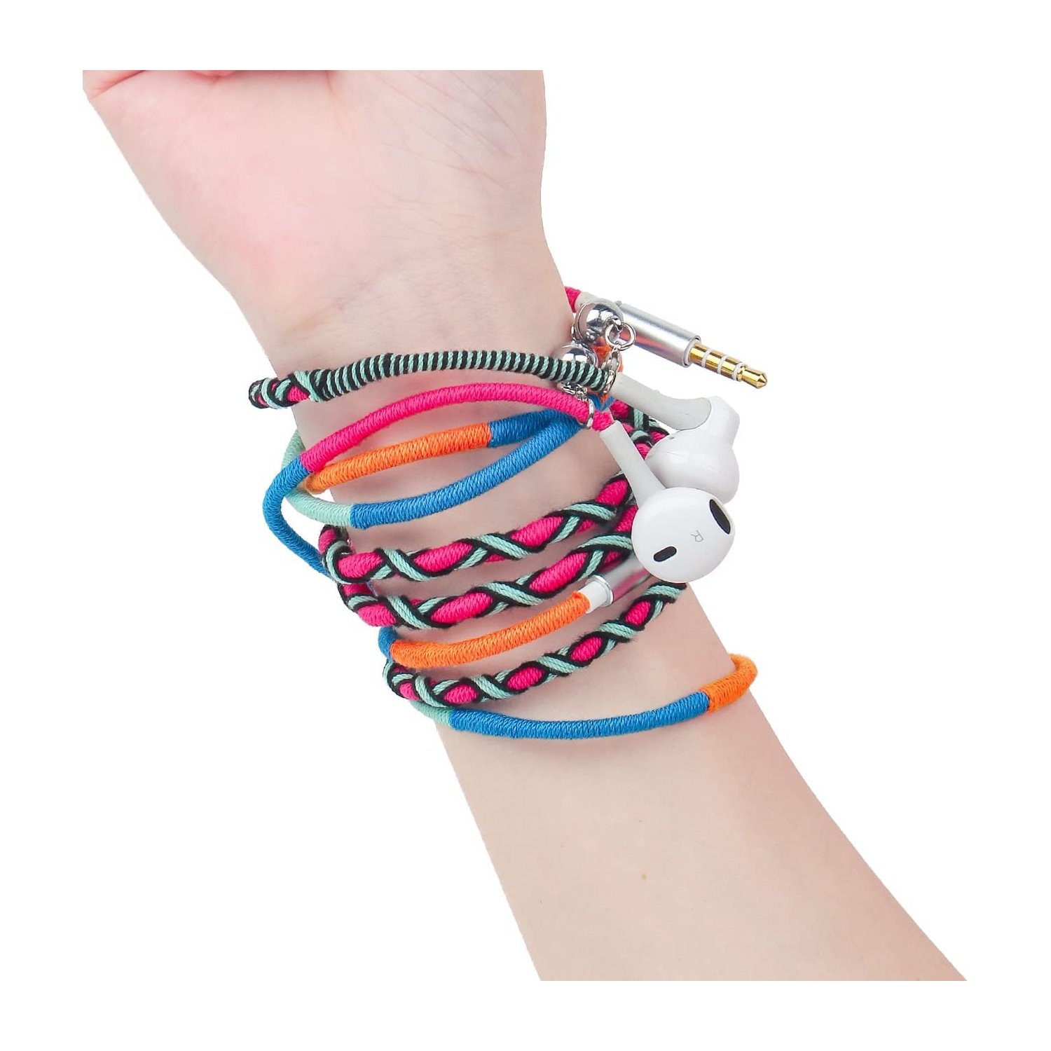 Dolaer Rope Earphones, Earbuds, in Ear 3.5mm Jack Headphones with Microphone Remote for iPhone, iPad, Mac, Laptop Android Devices Fabric Braided