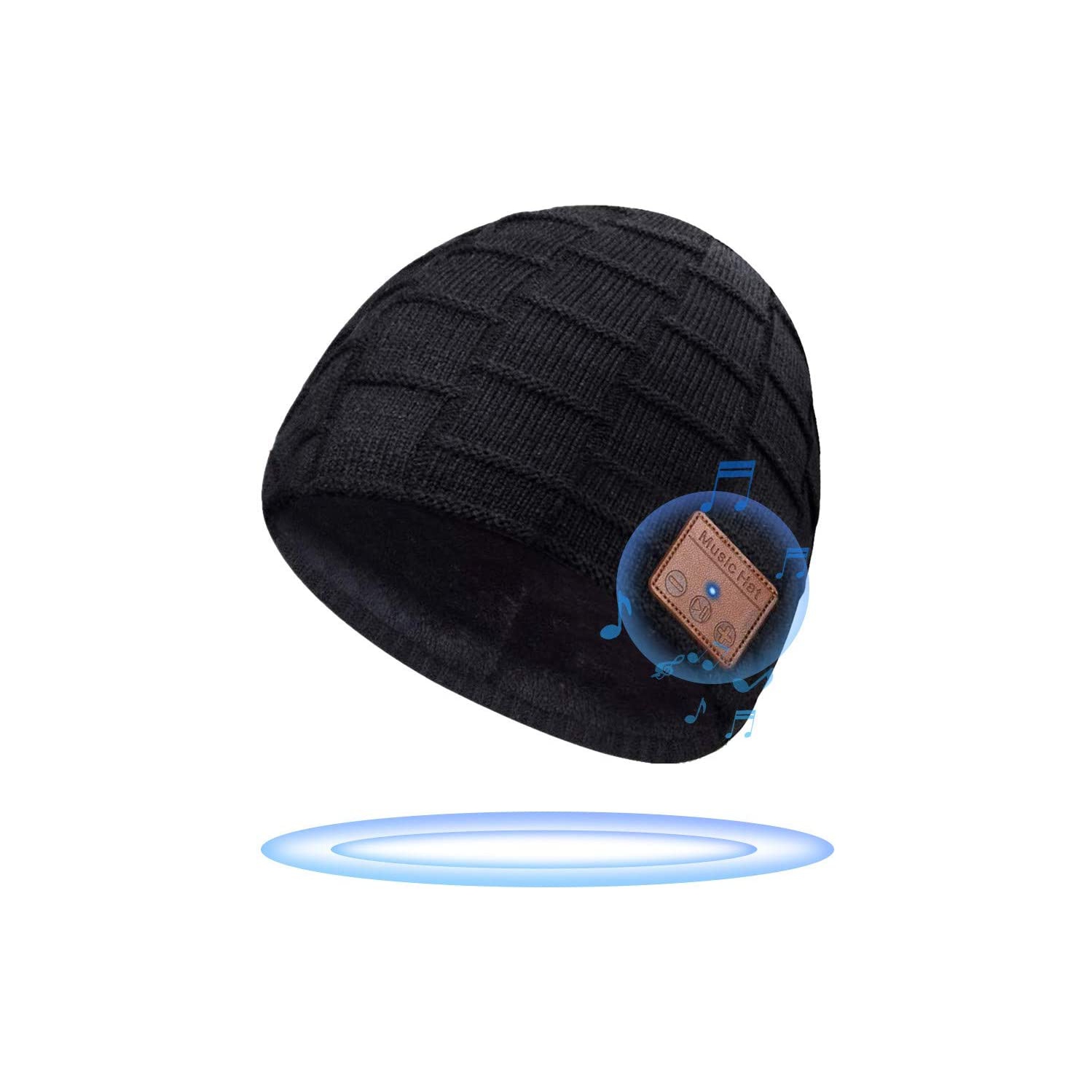 Dolaer Bluetooth Beanie Hat for Men Women Upgraded 5.0 Winter Music Knit Cap Rechargeable Headphones with Hi-Fi Stereo Speakers for Teen Kids Boys