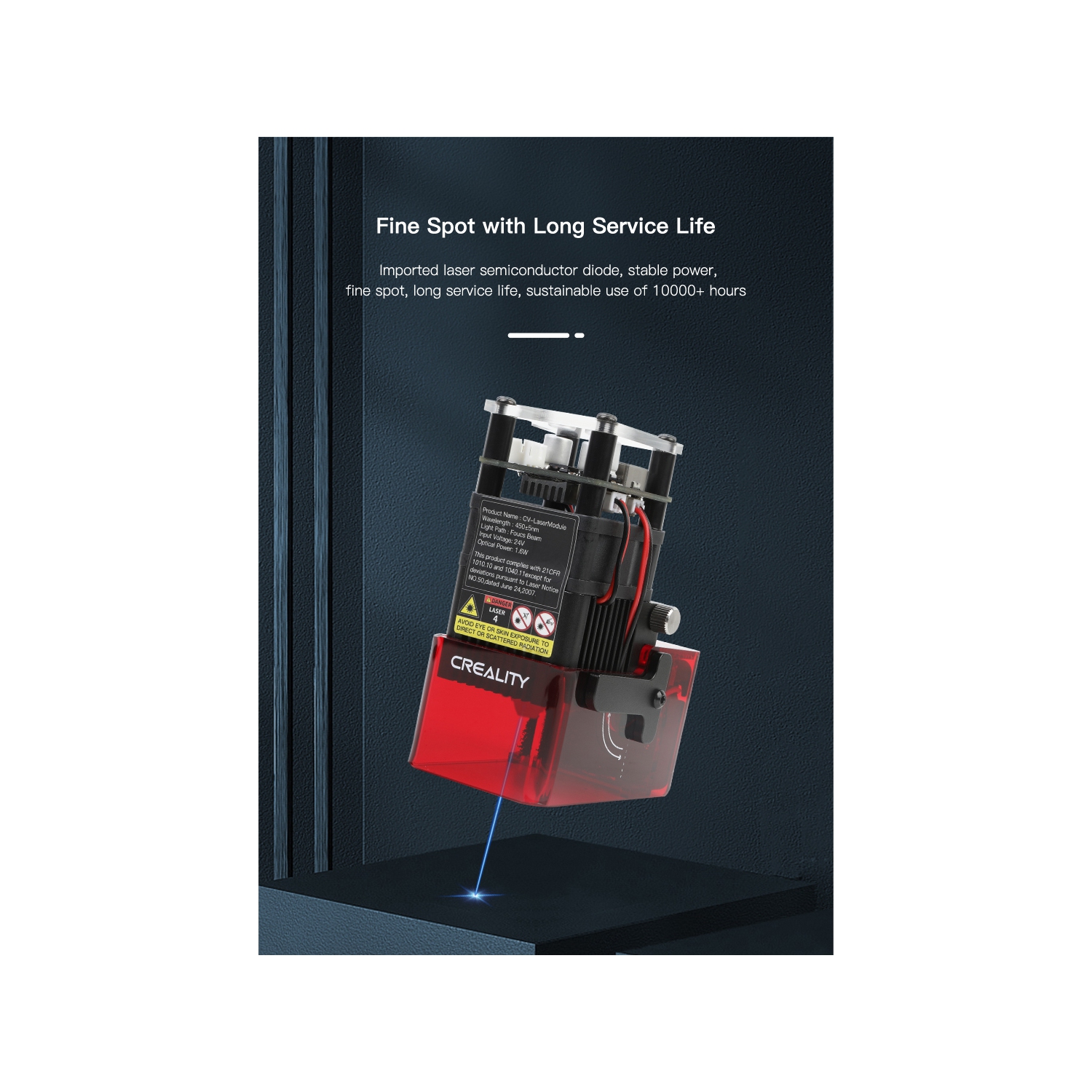 Creality Ender-3 S1/S1 Pro – Module de laser CV 24 V 1,6 W.
