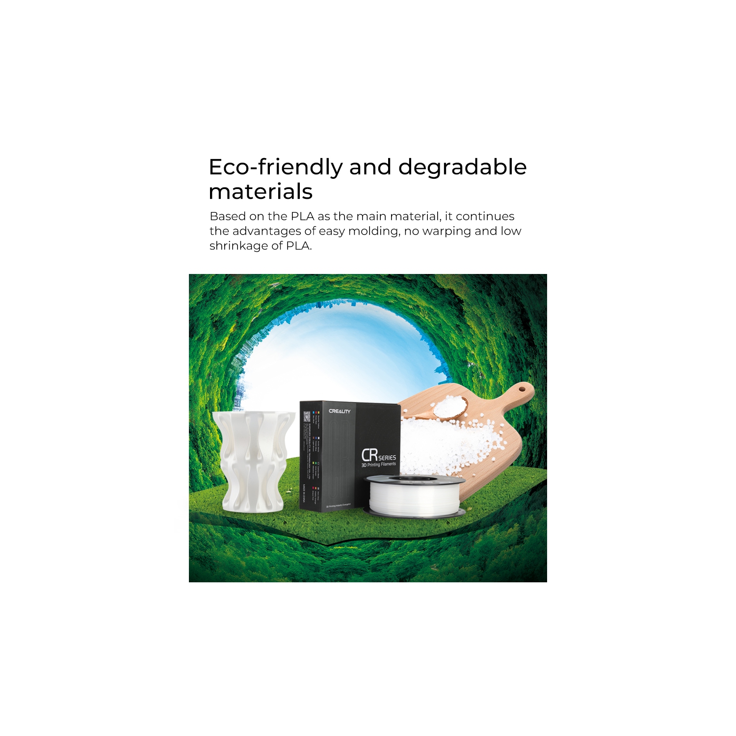 Creality – Filament d’imprimante 3D CR-SILK PLA, 1.75 mm, bobine de 1 KG