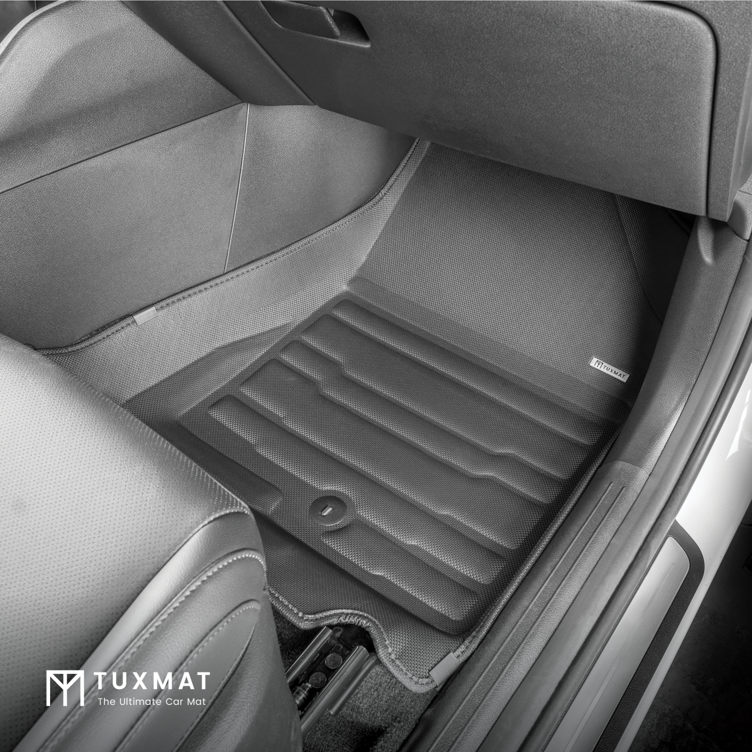 TuxMat - for Kia Sportage Hybrid 2023-2025 Models - Custom Car Mats - Maximum Coverage, All Weather, Laser Measured - This Full Set Includes 1st and