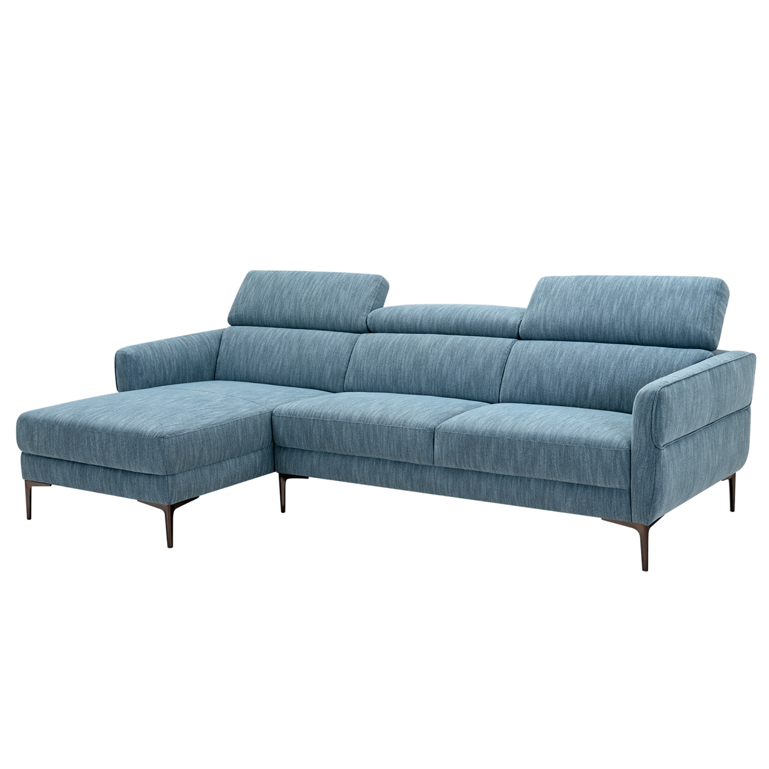 Costway 105" L-Shaped Sectional Sofa w/ Oversized Chaise Lounge & 3 Adjustable Headrests