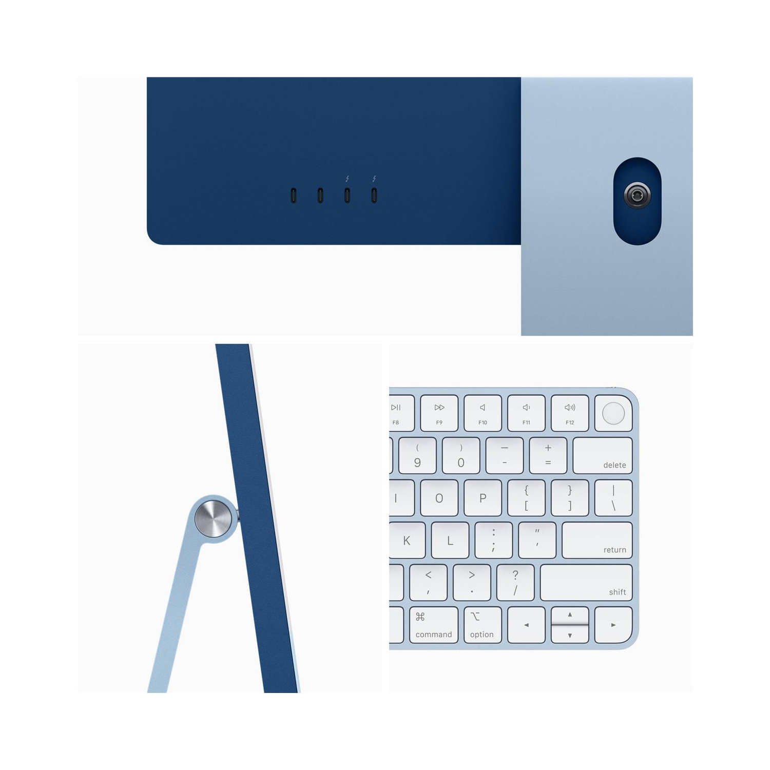 iMac 24 po Apple - Bleu (M1 Apple/CG 7 coeurs/SSD 256 Go/RAM 8 Go) - Ang - avec APPLE CARE+ valide jusqu’au 2025 février - BO - (condition 10/10)