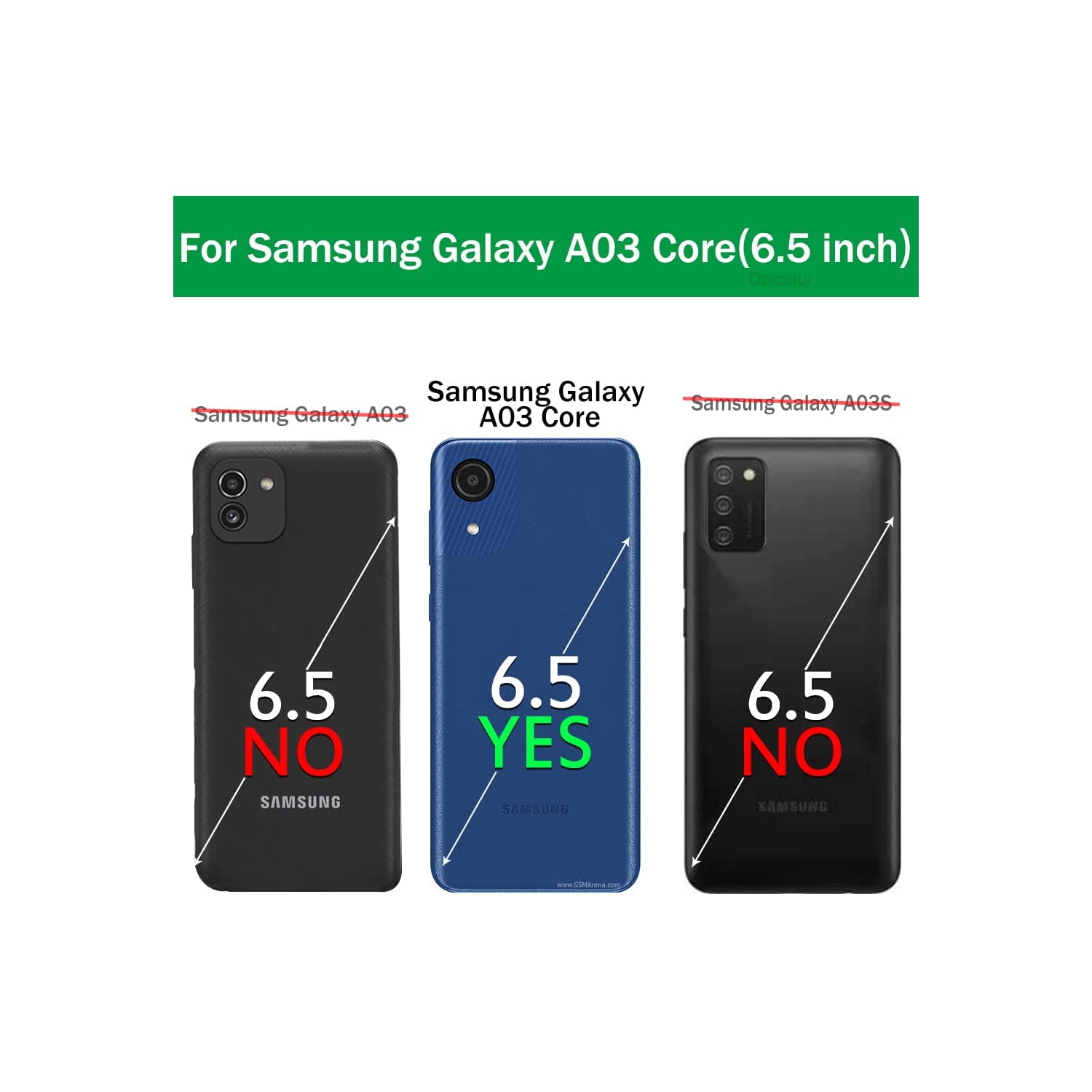 XCRS Tempered Glass for Samsung Galaxy A03 Core Screen HD Film 9H Anti-Scratch-Case Friendly, Bubble Free, Haptic Touch Accurate Screen Protector [