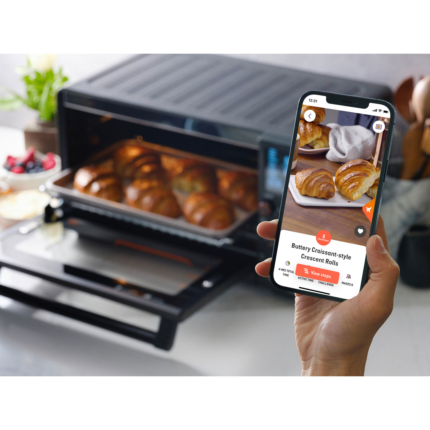 Breville Joule Oven Air Fryer Pro with Connected App - 0.9 Cu.Ft./25.5L - Black Stainless Steel