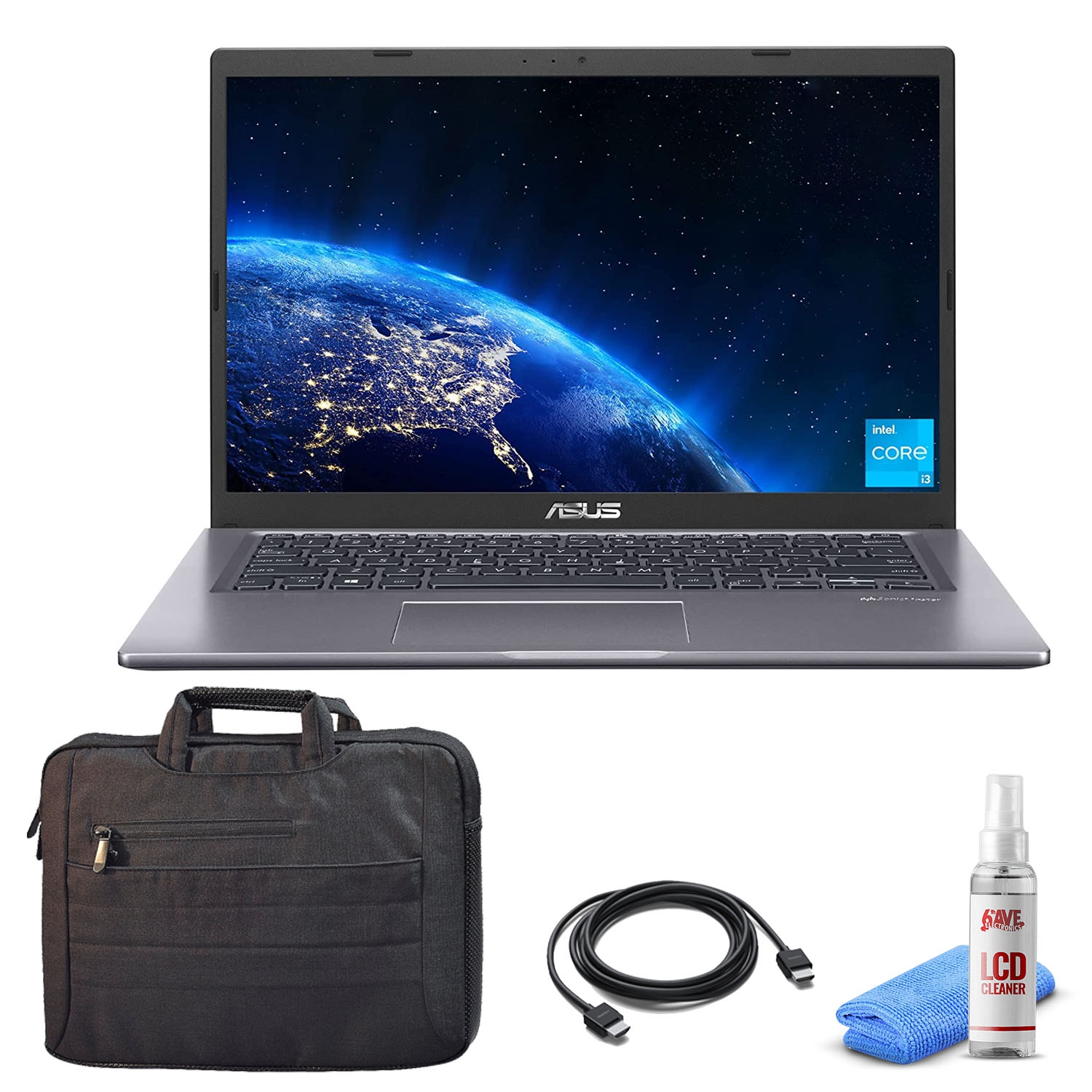 ASUS VivoBook 14 Laptop with Laptop Carrying Case and HDMI cable (F415EA-AS31)