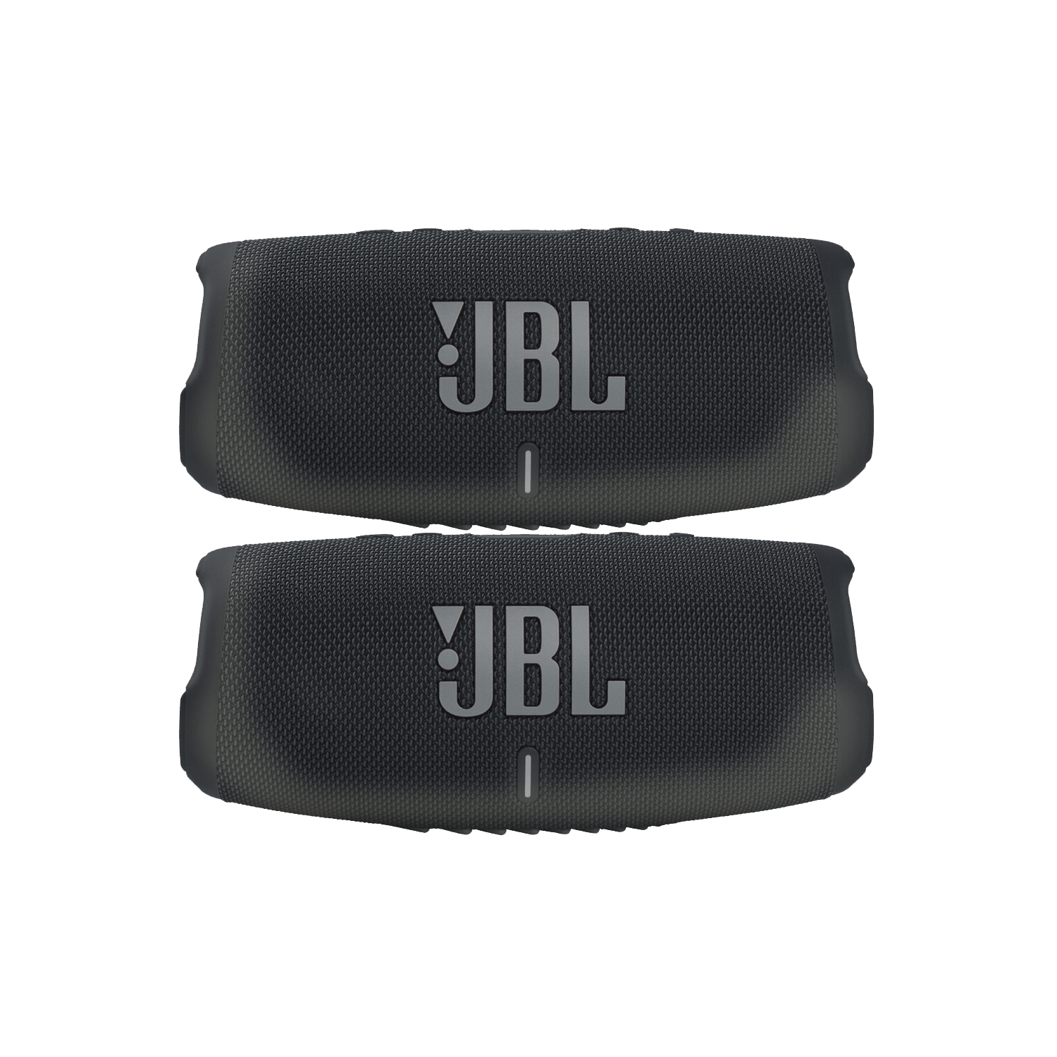 2x JBL Charge 5 Portable Waterproof Bluetooth Speaker with Powerbank -Black